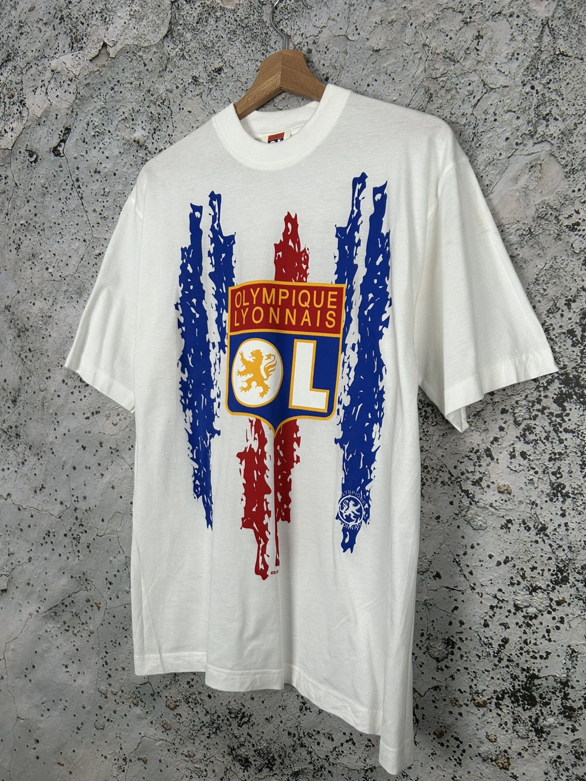 Vintage Vintage Olympique Lyon Merch Fan Soccer Tee Football 90s Size US M / EU 48-50 / 2 - 2 Thumbnail
