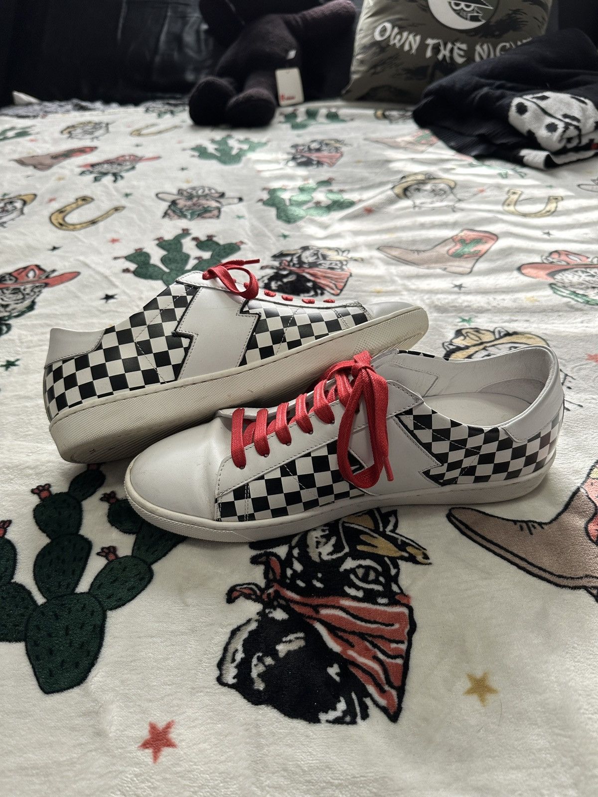 Amiri Checkered Viper Low Sneakers Size US 9 / EU 42 - 4 Thumbnail