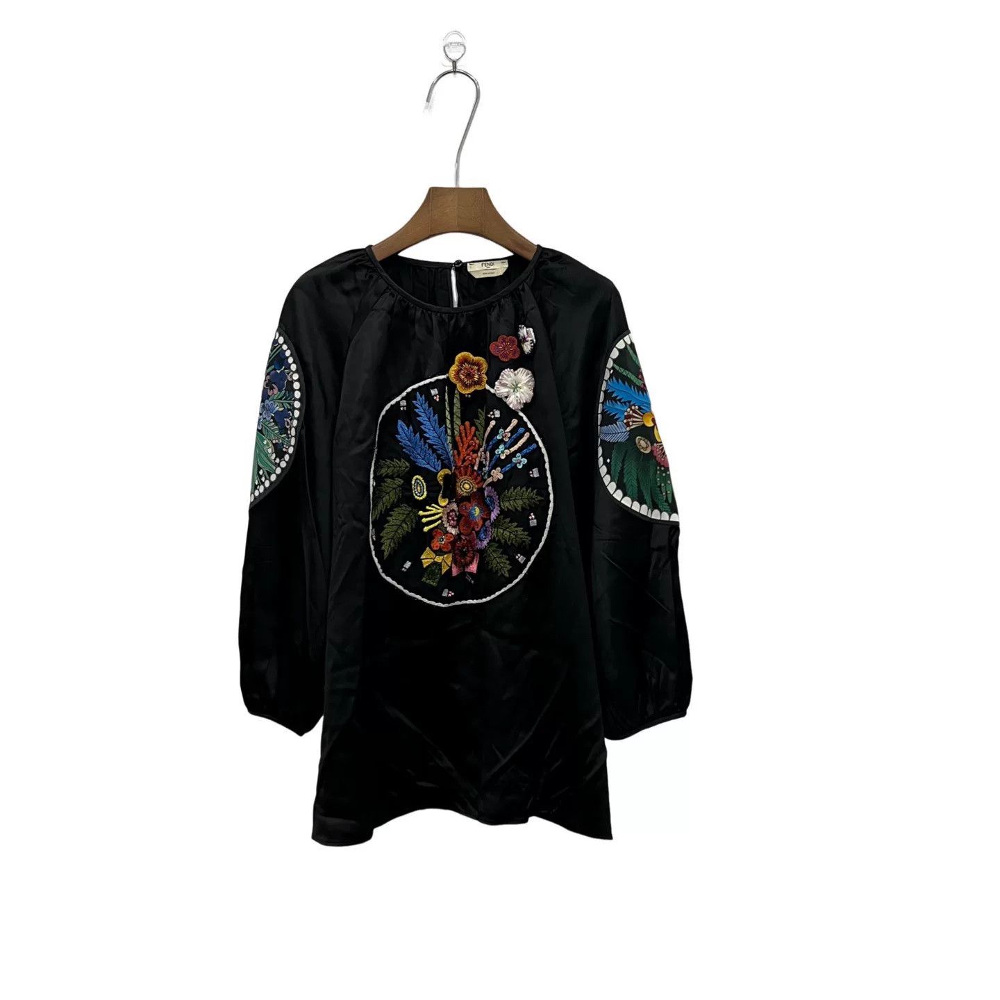 Fendi Fendi Heavy Embroidered Long Sleeve Size S / US 4 / IT 40 - 1 Thumbnail