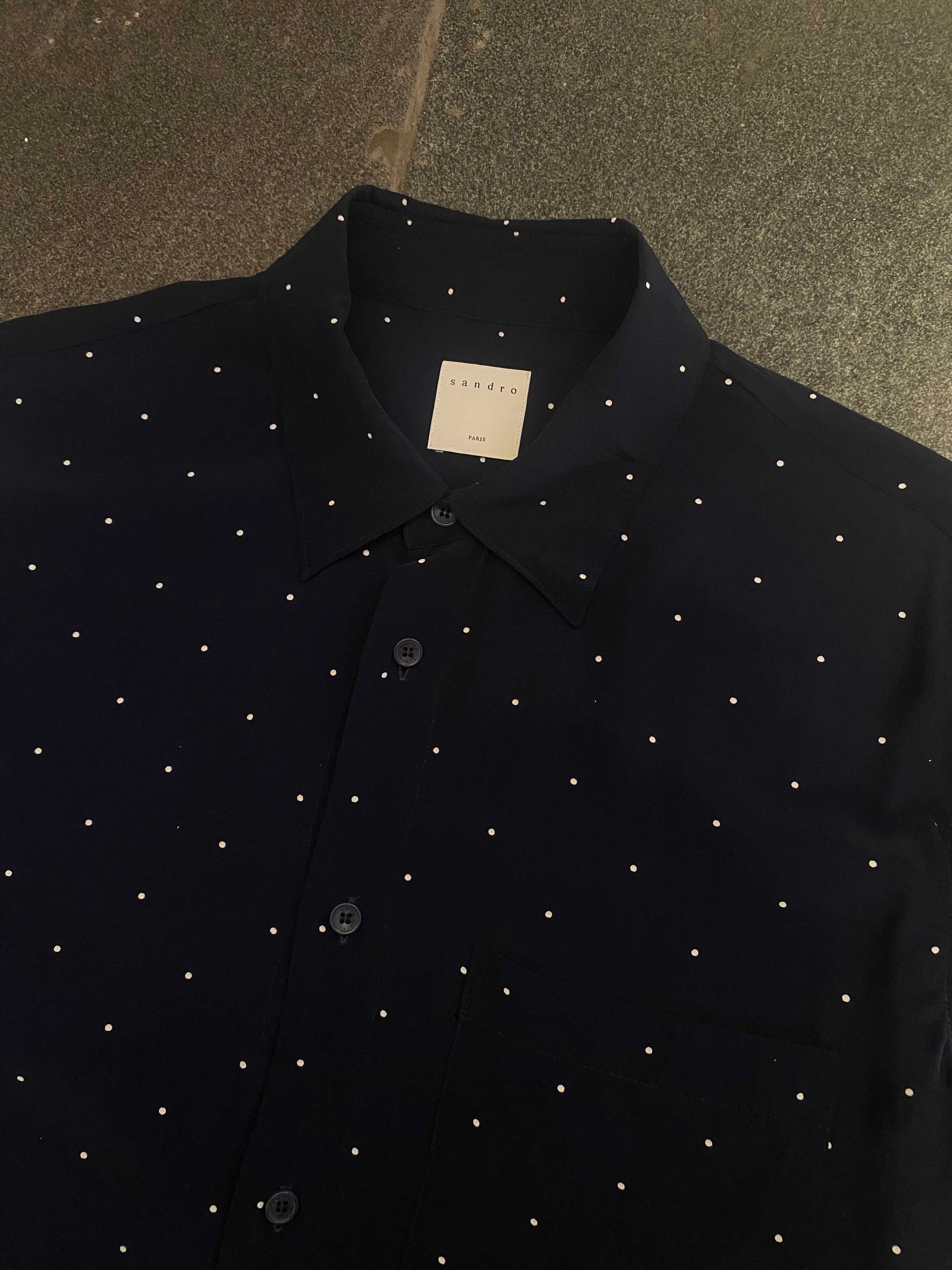 Sandro Sandro Paris Rayon Button Shirt Size US XL / EU 56 / 4 - 7 Thumbnail