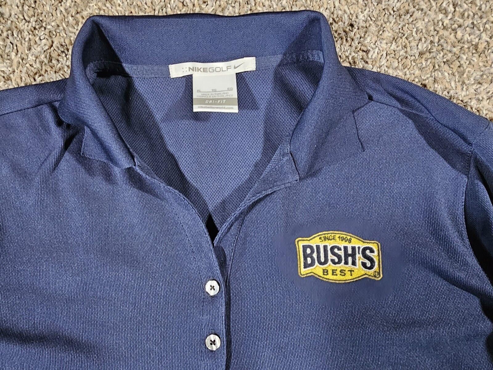 Nike NASCAR #37 47 Bushs Best JTG Racing Nike Dri-Fit Polo Wmn XL Size ONE SIZE - 4 Thumbnail