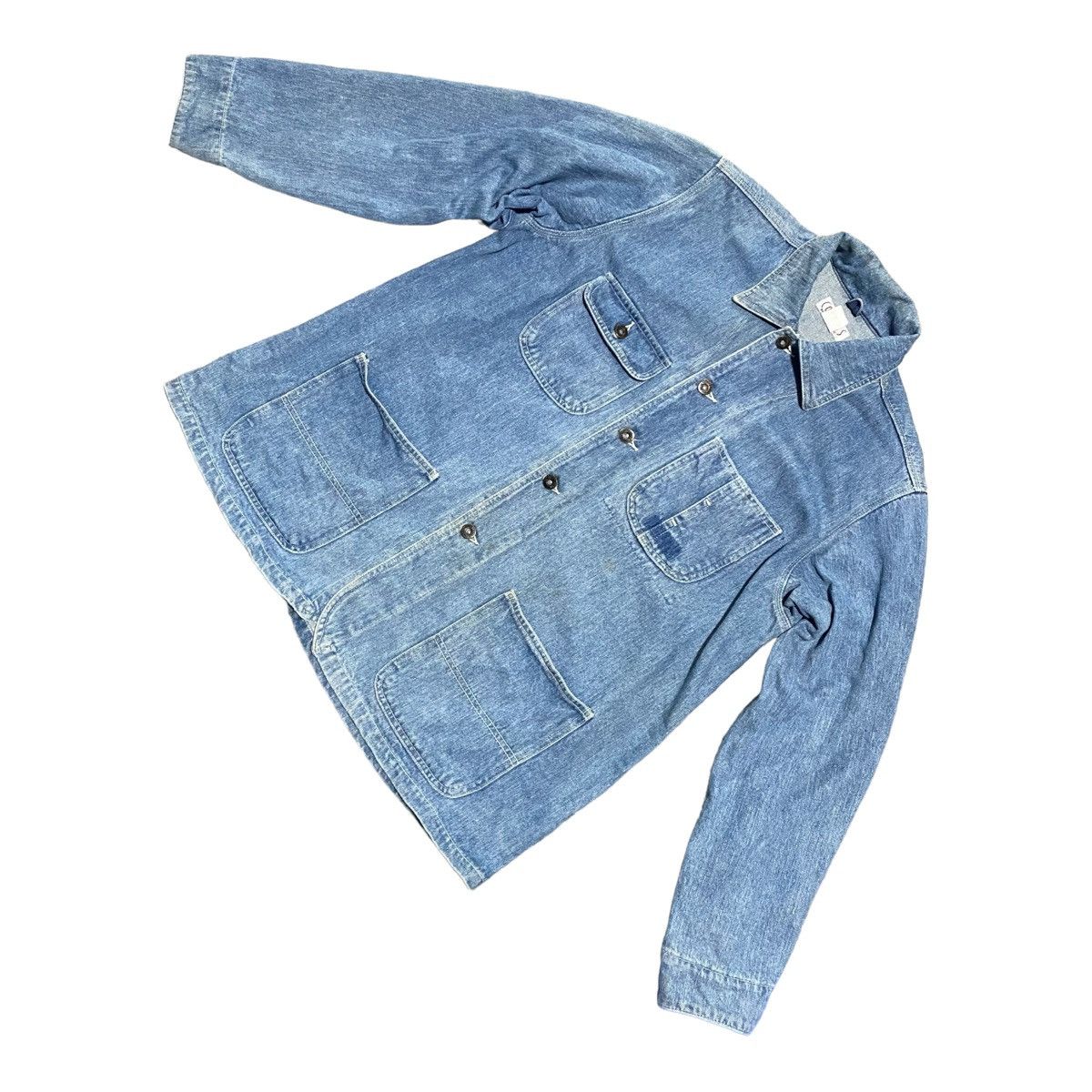Japanese Brand × Vintage Vintage Collins Denim Chore Jacket Size US XL / EU 56 / 4 - 1 Thumbnail