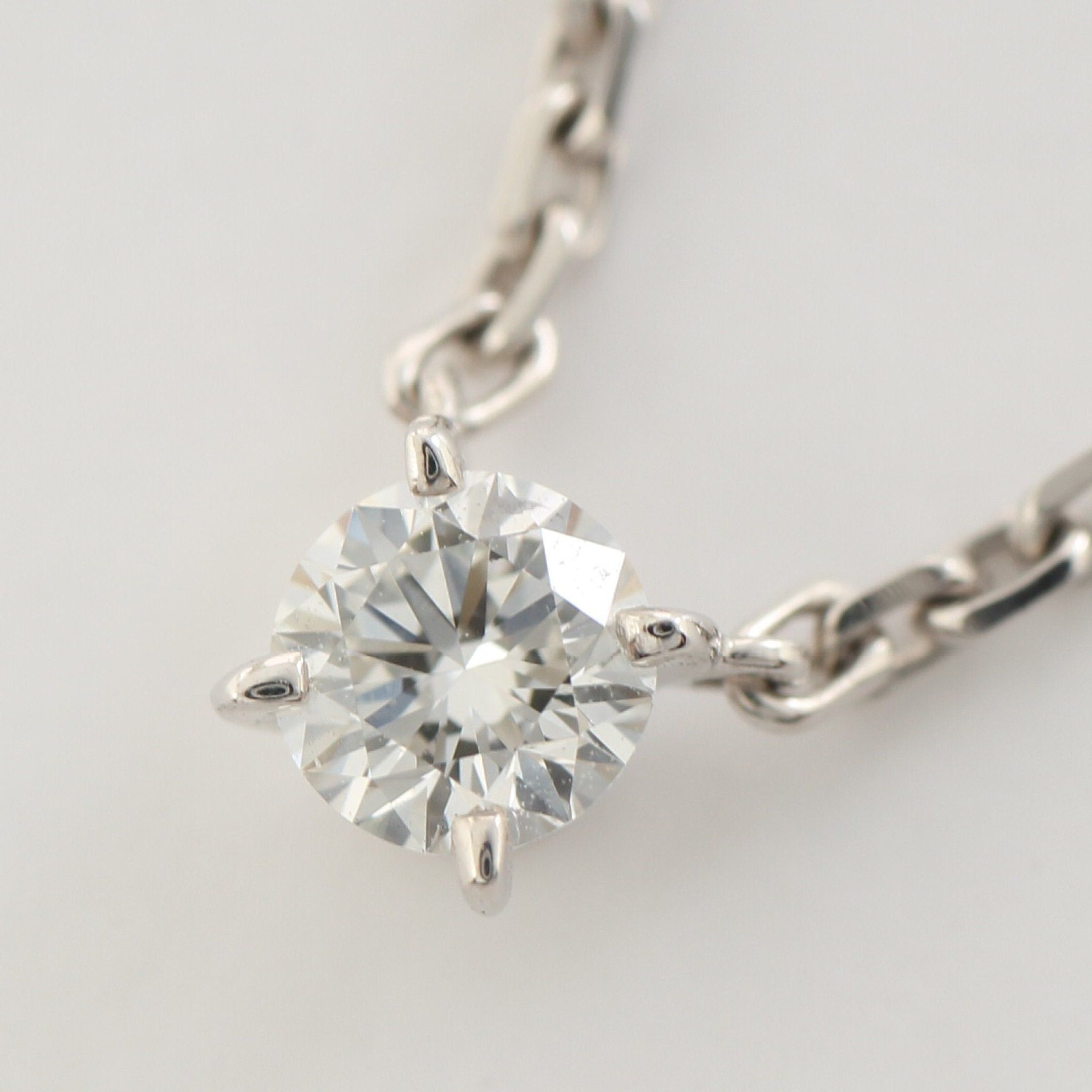 image of Cartier Solitaire Necklace K18Wg Diamond White Gold, Women's