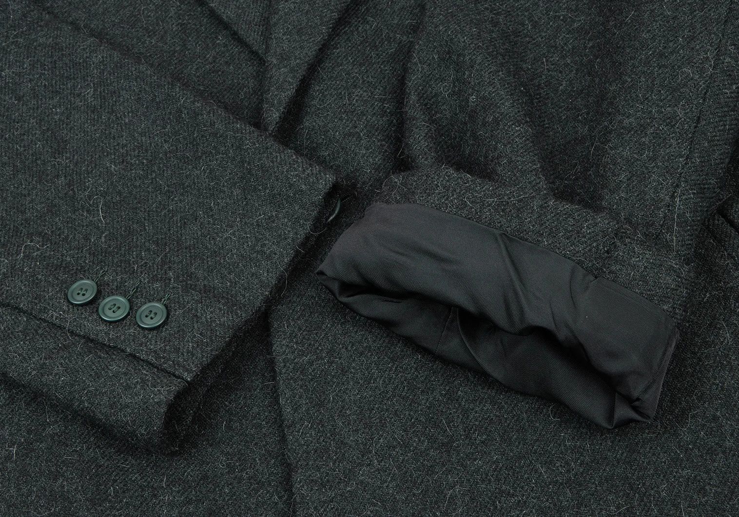 Issey Miyake Wool Chester Coat in Green, Size M Size US M / EU 48-50 / 2 - 7 Thumbnail