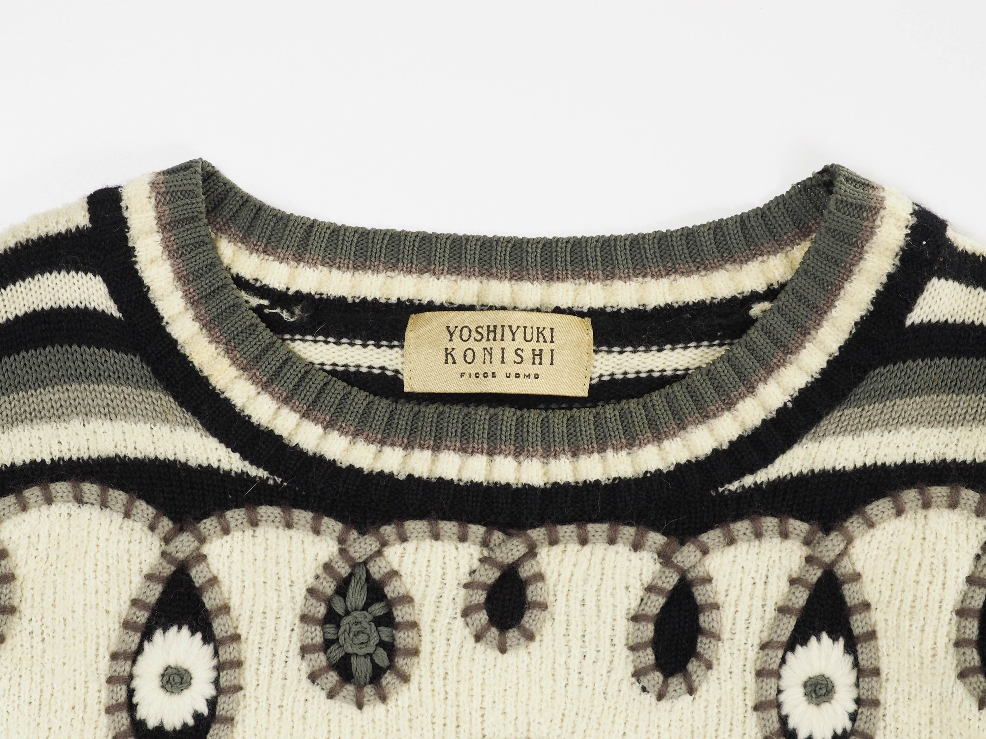 Yoshiyuki Konishi Yoshiyuki Konishi sweater knitting jacket Size ONE SIZE - 4 Thumbnail