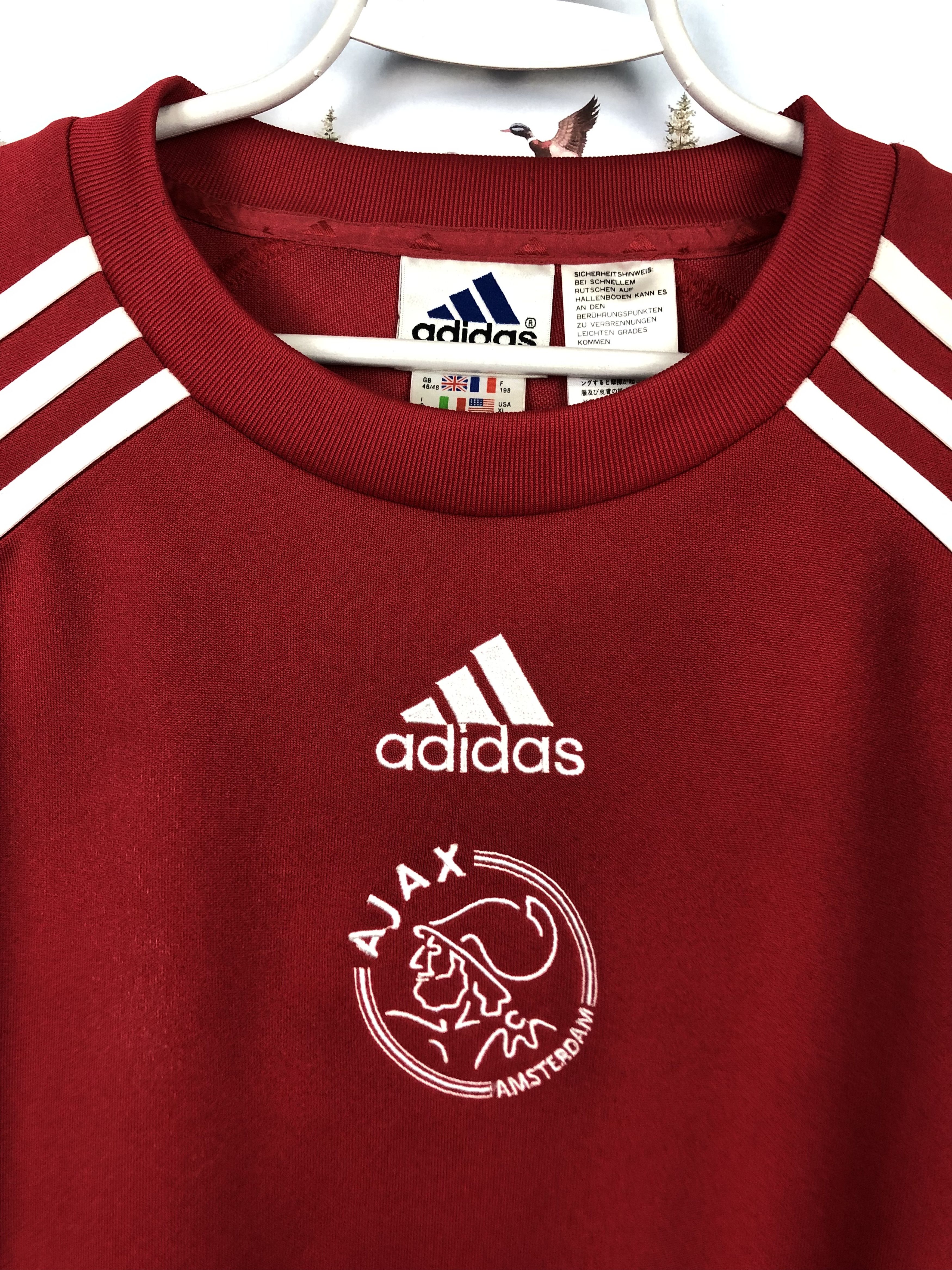 Adidas × Vintage Vintage Ajax Amsterdam Football Sweatshirt Soccer Track Size US XL / EU 56 / 4 - 3 Thumbnail