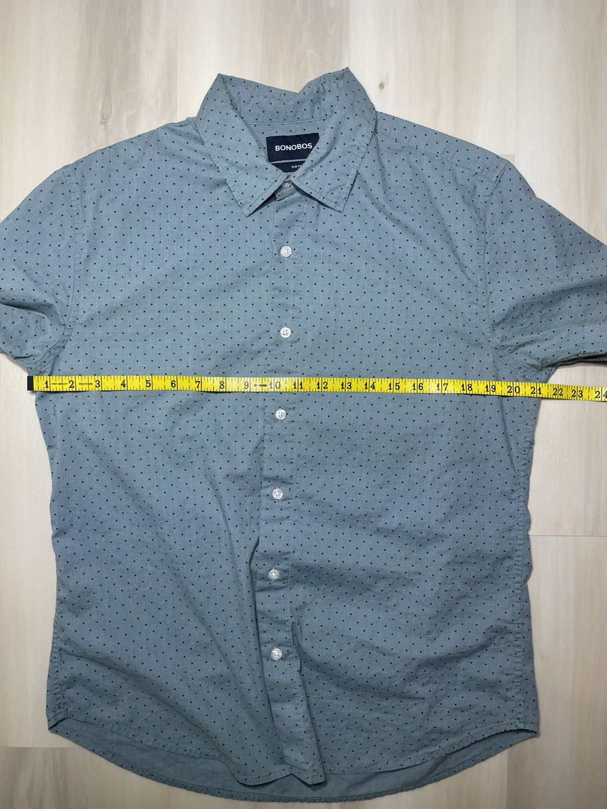 Bonobos Bonobos Shirt Men Large Green Button Up Slim Fit Polka Dot Size US L / EU 52-54 / 3 - 6 Thumbnail