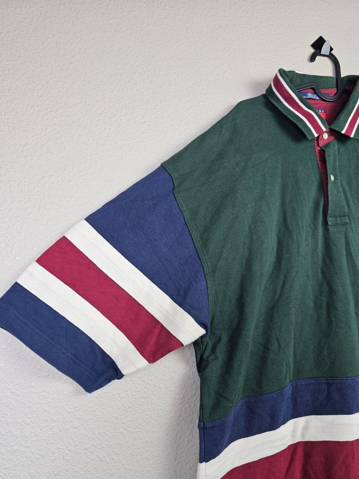 Tommy Hilfiger Vintage 90s Tommy Hilfiger Crest Spellout Rugby Shirt XXL Size US XXL / EU 58 / 5 - 3 Thumbnail