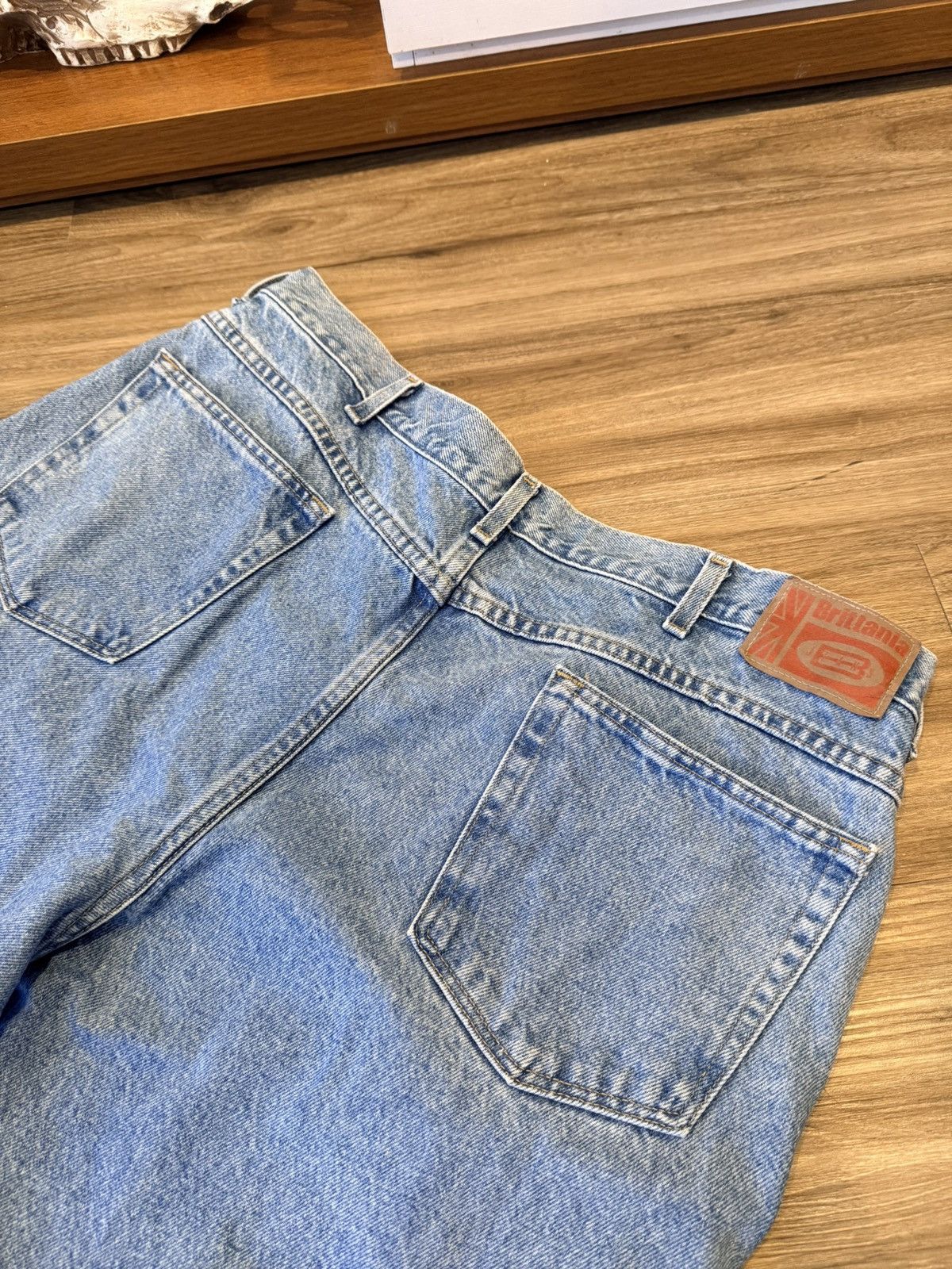 Other Vintage Brittania Light Blue Denim Relaxed Fit Dad Jeans Size US 38 / EU 54 - 5 Thumbnail