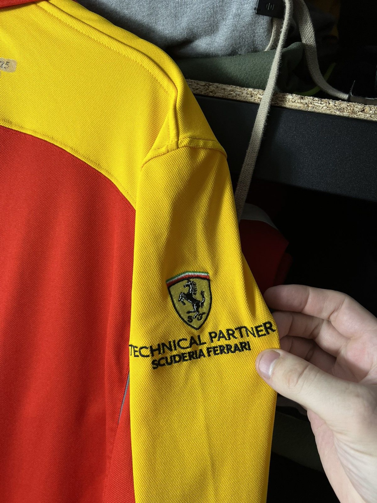 Ferrari Ferrari Shell V-Power Racing Team Polo Shirt Red Yellow Size US L / EU 52-54 / 3 - 4 Thumbnail