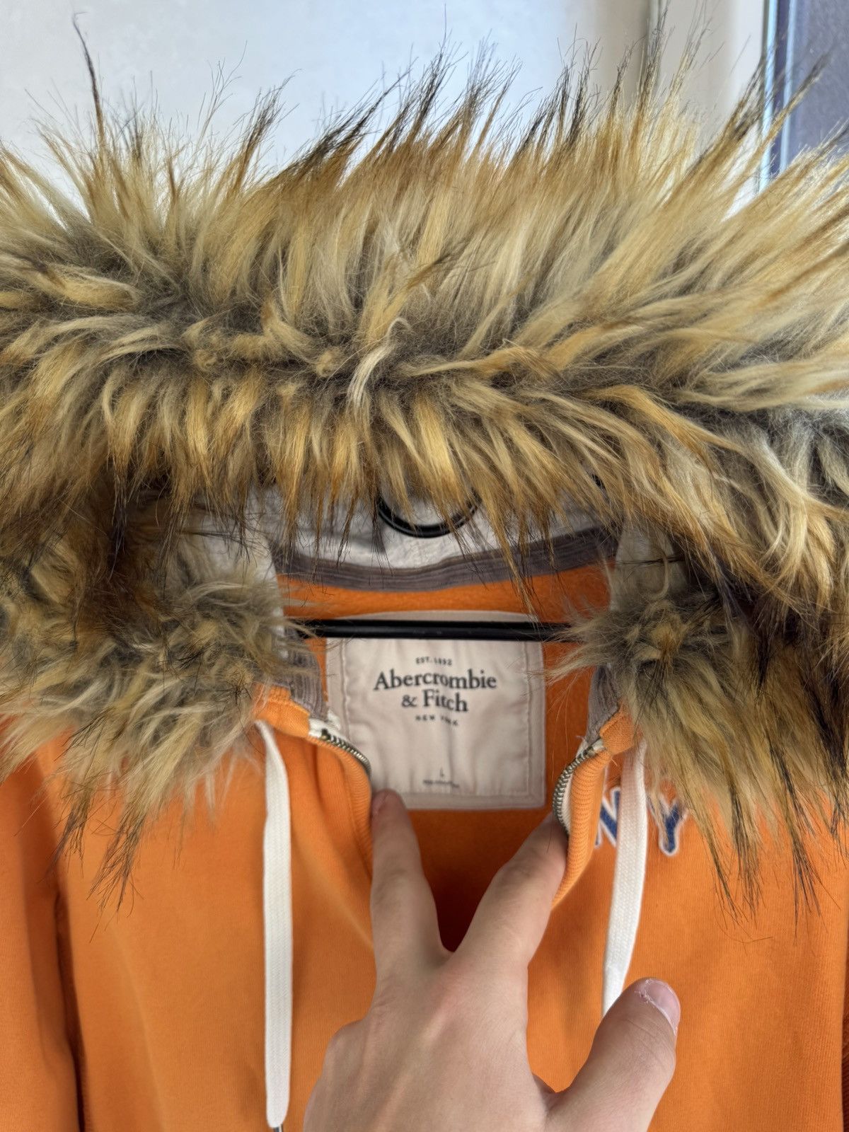 Abercrombie & Fitch Vtg Y2K If6was9 LGB Goa Vibe Abercrombie Fitch fur Hood Size L / US 10 / IT 46 - 6 Thumbnail