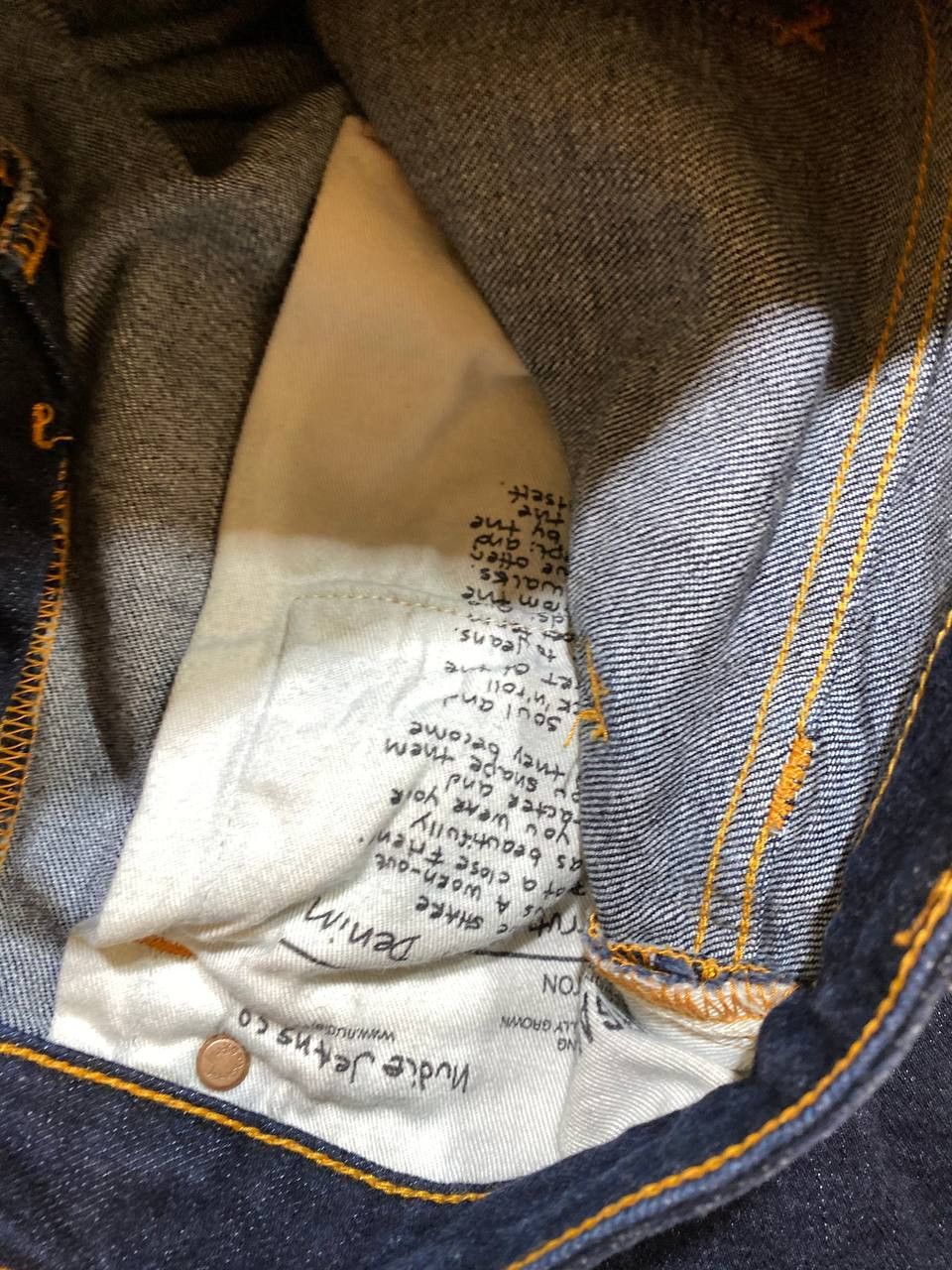 Nudie Jeans Nudie Slim Jim Organic Dry Use Men Jeans Denim Size US 28 / EU 44 - 6 Thumbnail