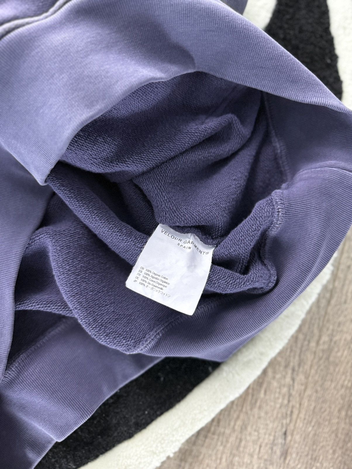 Velour Velour Garments 600GSM Sunfaded Purple Hoodie Size US L / EU 52-54 / 3 - 3 Thumbnail
