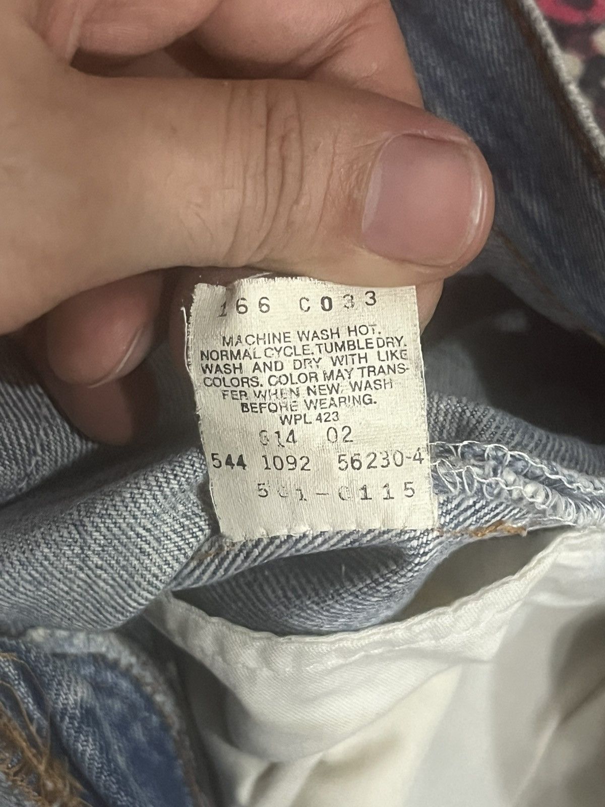 Levi's Vintage 90s Levi’s 501 Classic Light Blue Washed Ripped Jean Size US 30 / EU 46 - 21 Thumbnail
