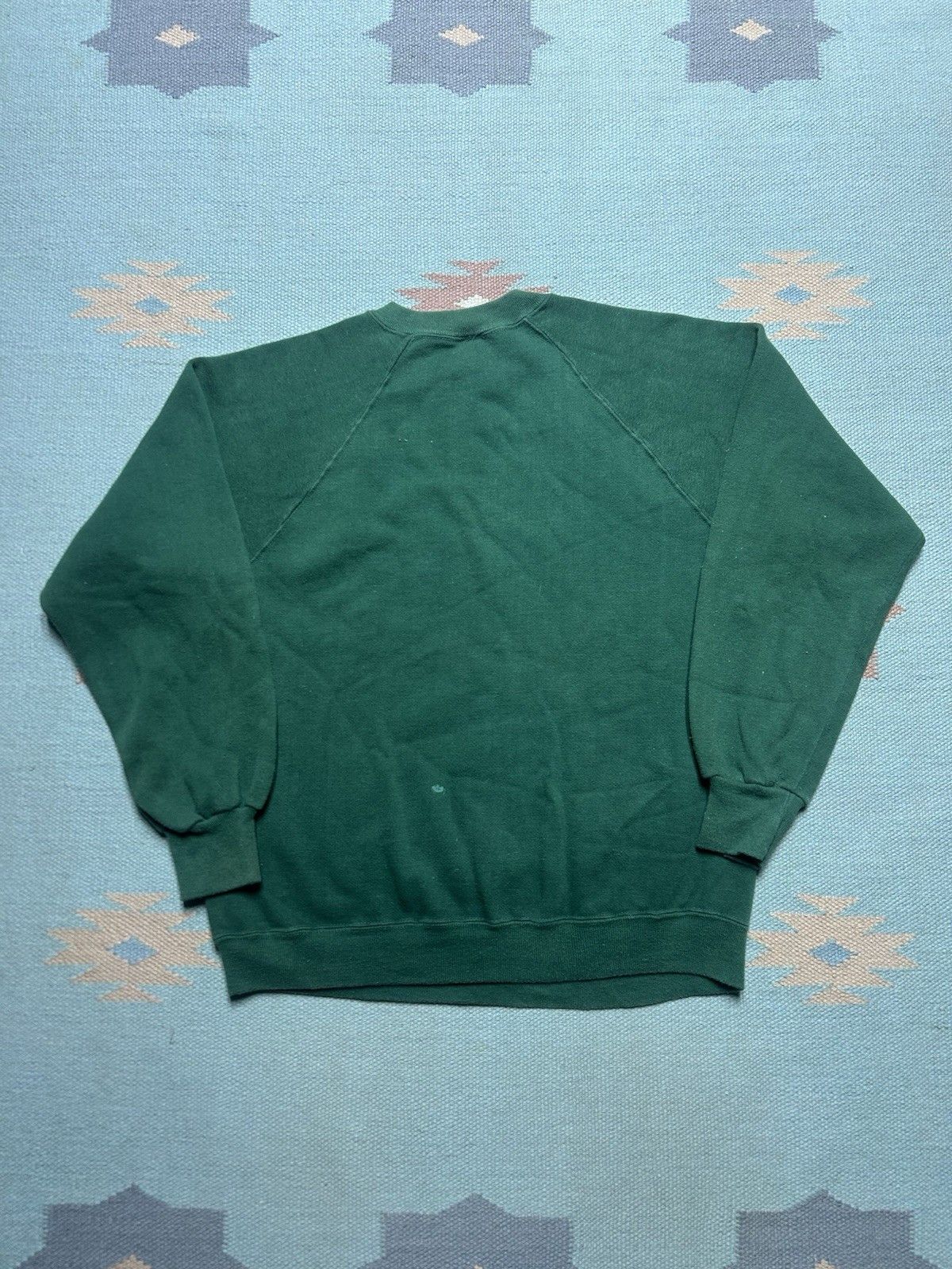 Vintage Vtg 70 crewneck sweatshirt blank forest green raglan paint M Size US M / EU 48-50 / 2 - 7 Thumbnail