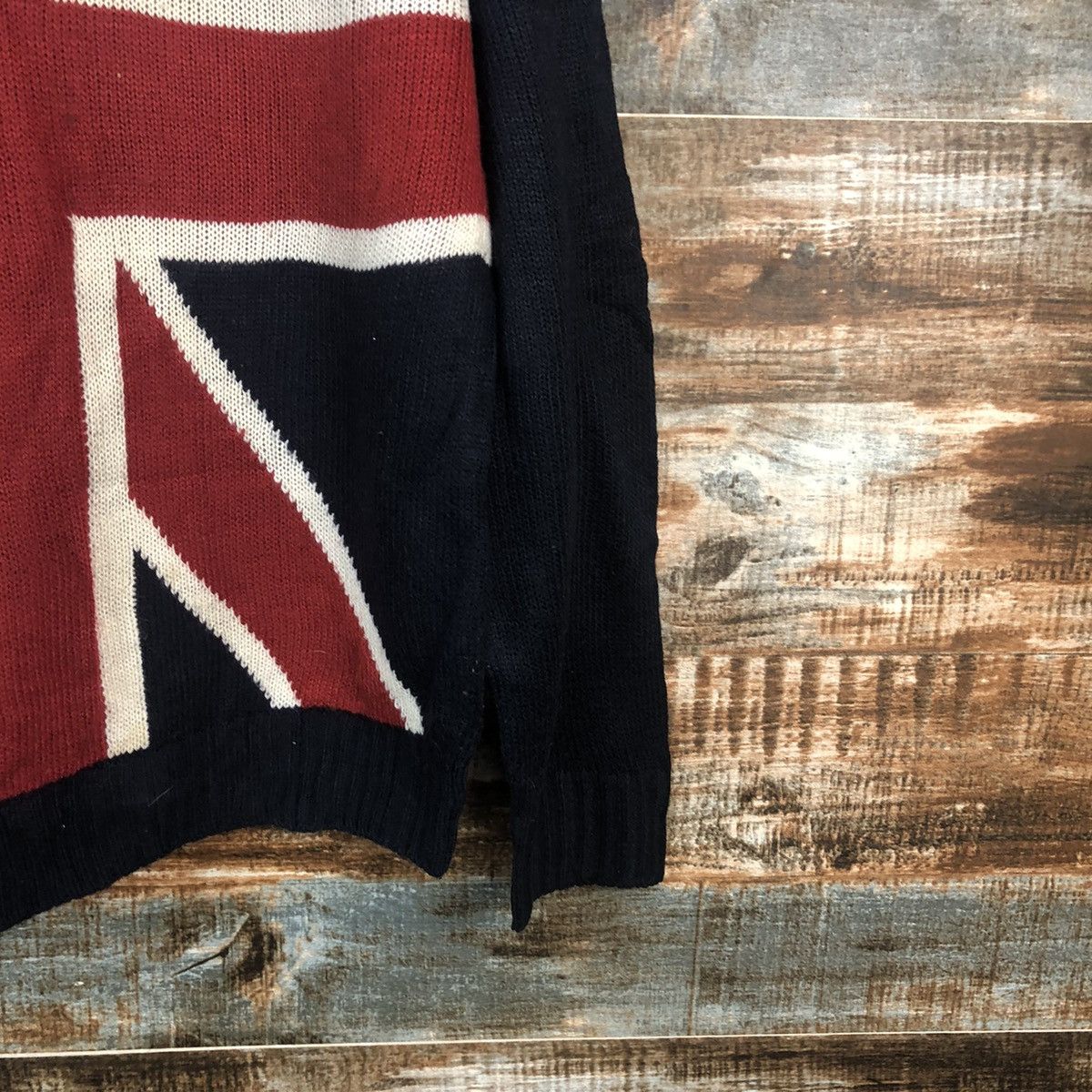 Vintage Chip Club Red British flag Knitwear #A1850 Size M / US 6-8 / IT 42-44 - 8 Thumbnail