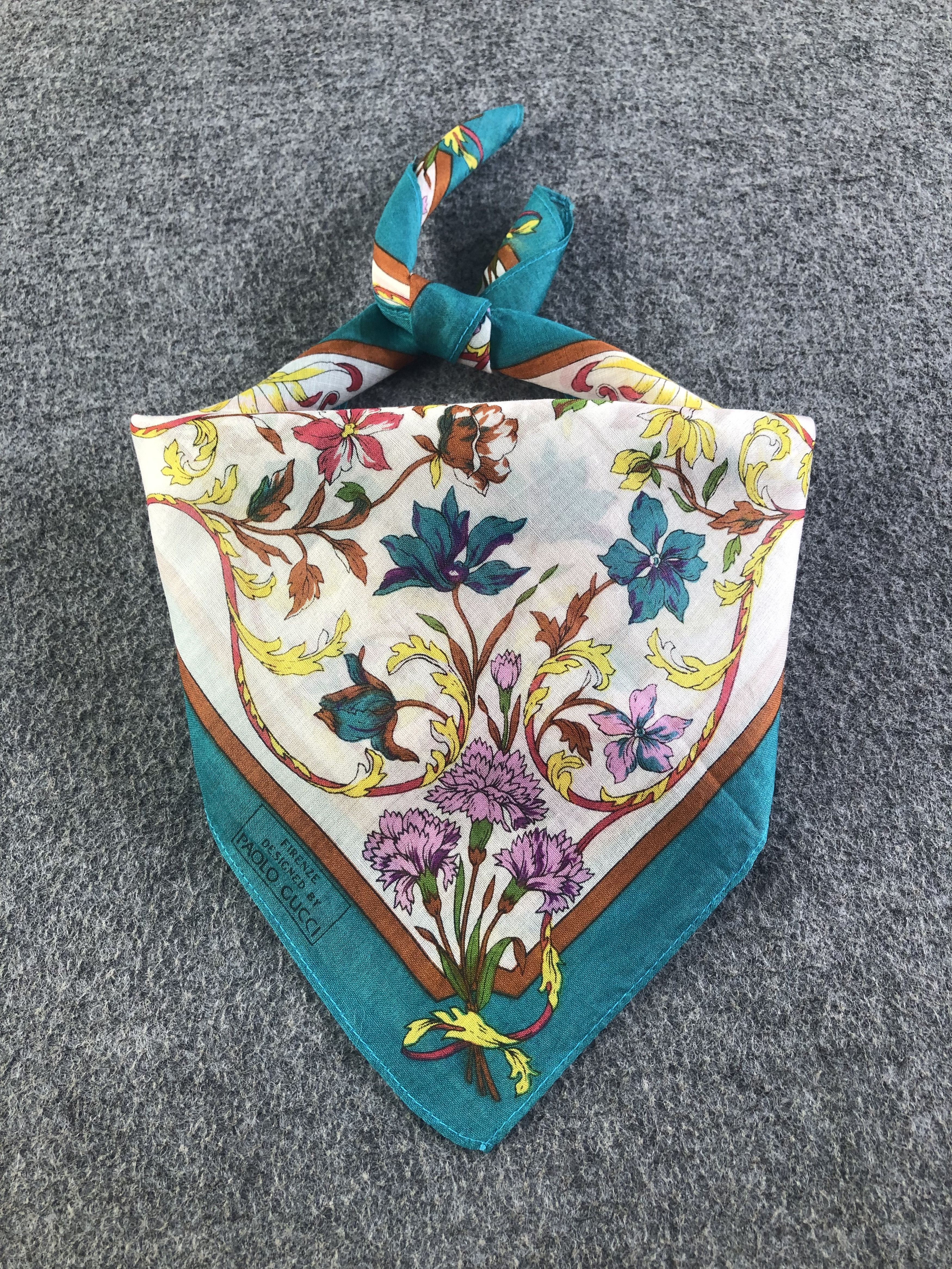 Paolo Gucci Paolo Gucci Handkerchief / Bandana / Neckerchief C442 Size ONE SIZE - 1 Thumbnail