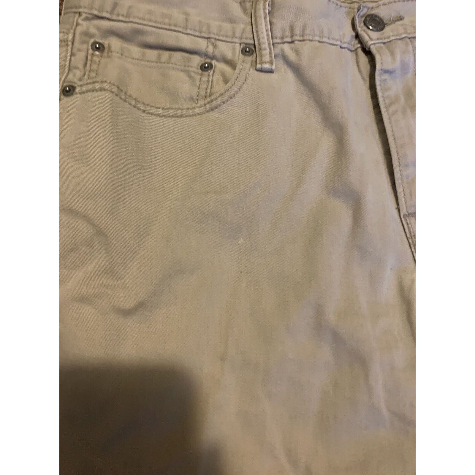 Levi's Levi's 514 Regular Straight Leg Mens Size 34x30 Beige Khakis Size US 34 / EU 50 - 2 Thumbnail
