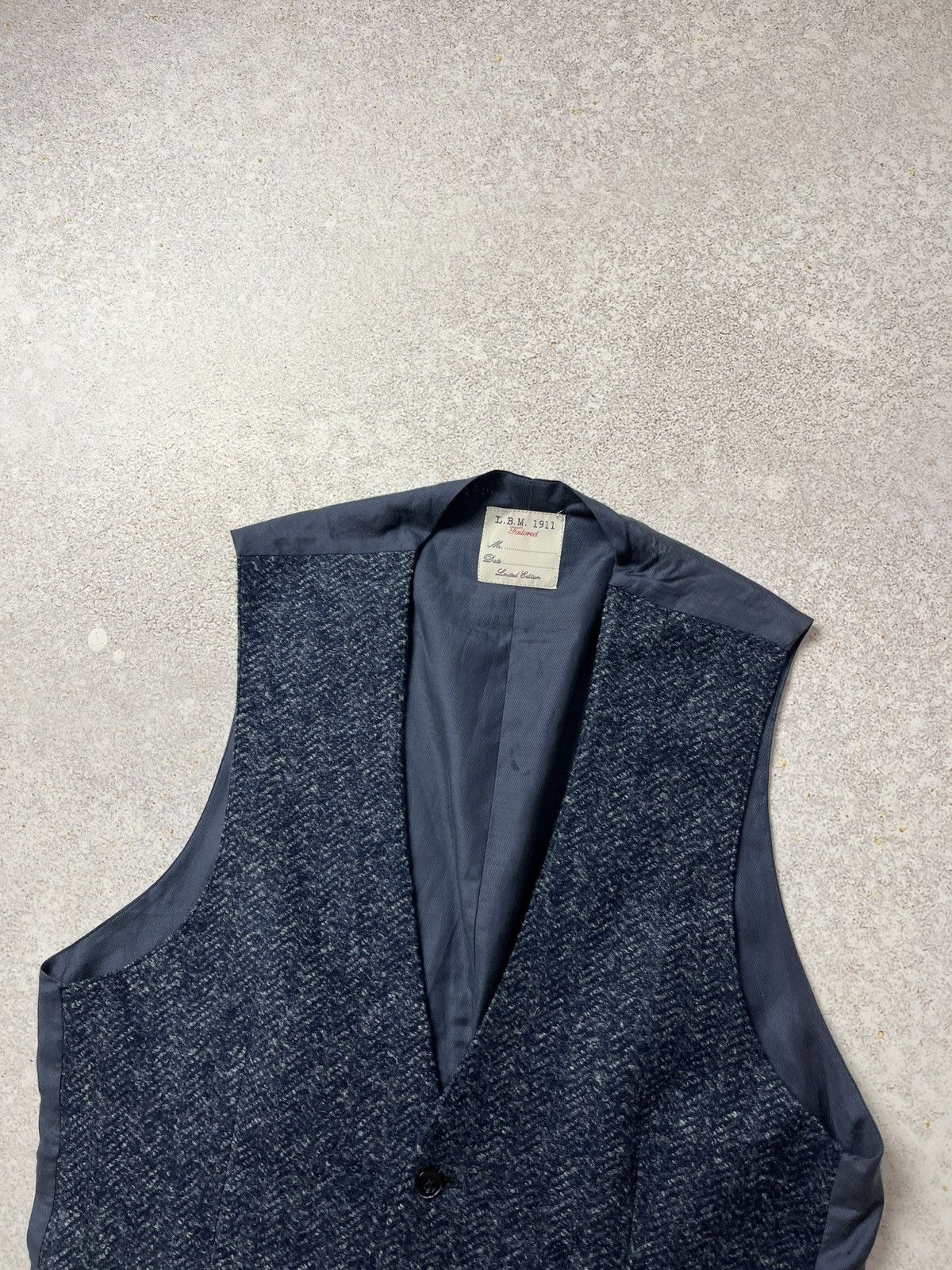 L.B.M. 1911 Mens LBM 1911 Vest Tailored Gilet Limited Edition Size 50R Size 50R - 2 Thumbnail