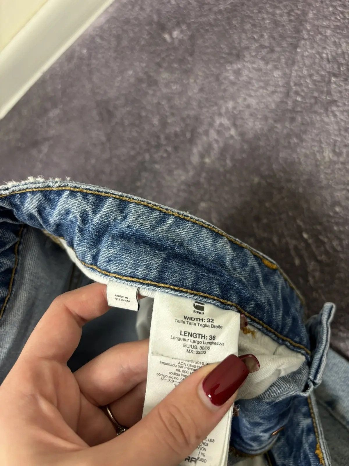 G-Star × Vintage Vintage G-Star Raw ARC 3D Restored Denim Japanese Jeans Size US 32 / EU 48 - 15 Thumbnail
