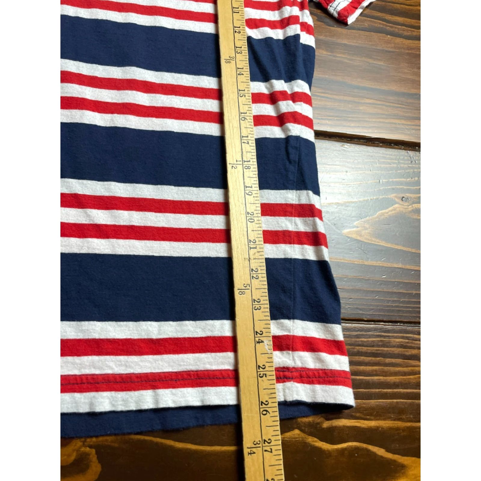 Vintage City Streets Shirt Mens Small Red White Blue Striped United States of America Size US S / EU 44-46 / 1 - 5 Thumbnail