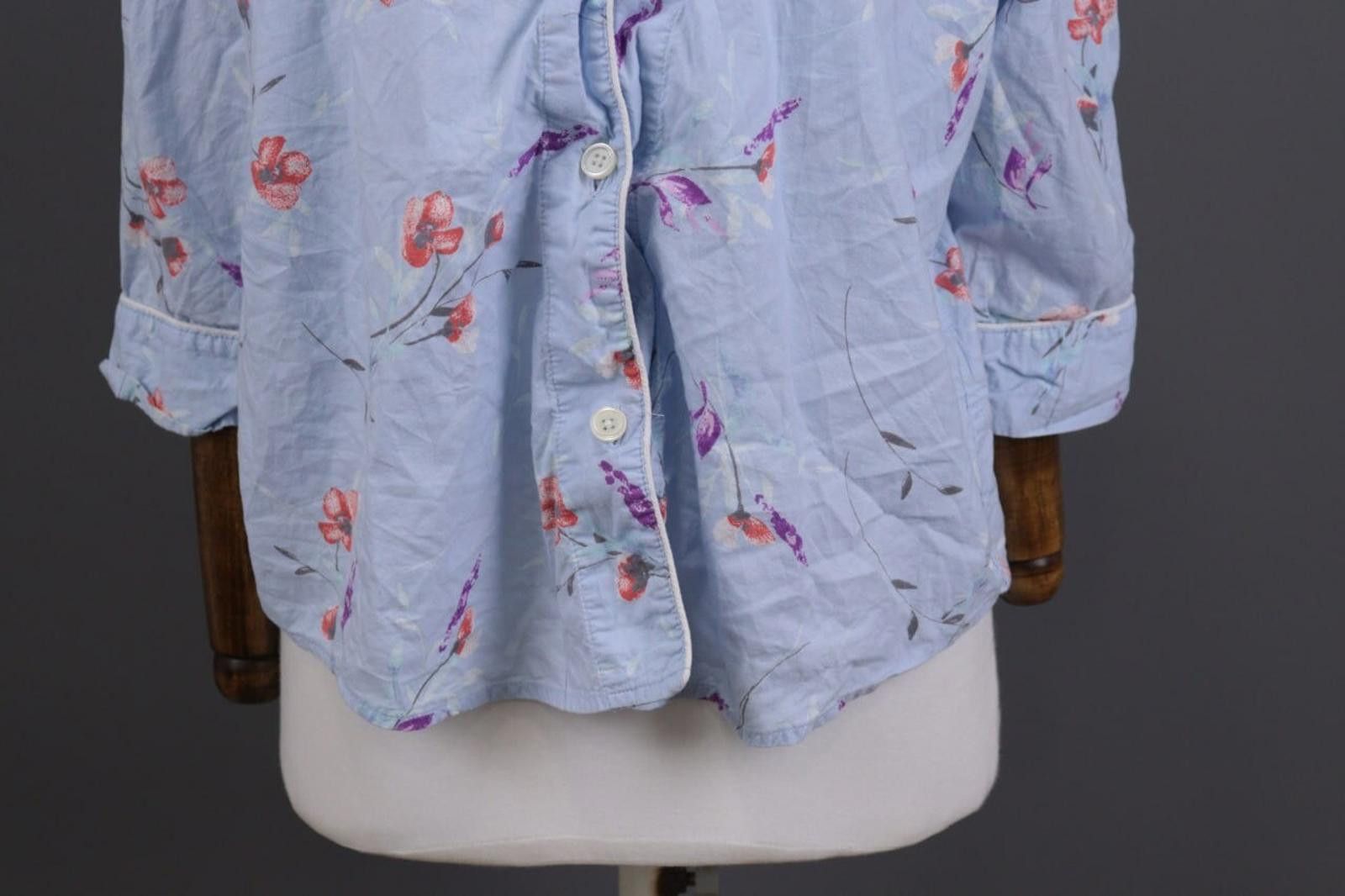 Ralph Lauren Black Label Ladies Ralph Lauren Blue Floral Button Down Cardigan Size XL Size XL / US 12-14 / IT 48-50 - 3 Thumbnail