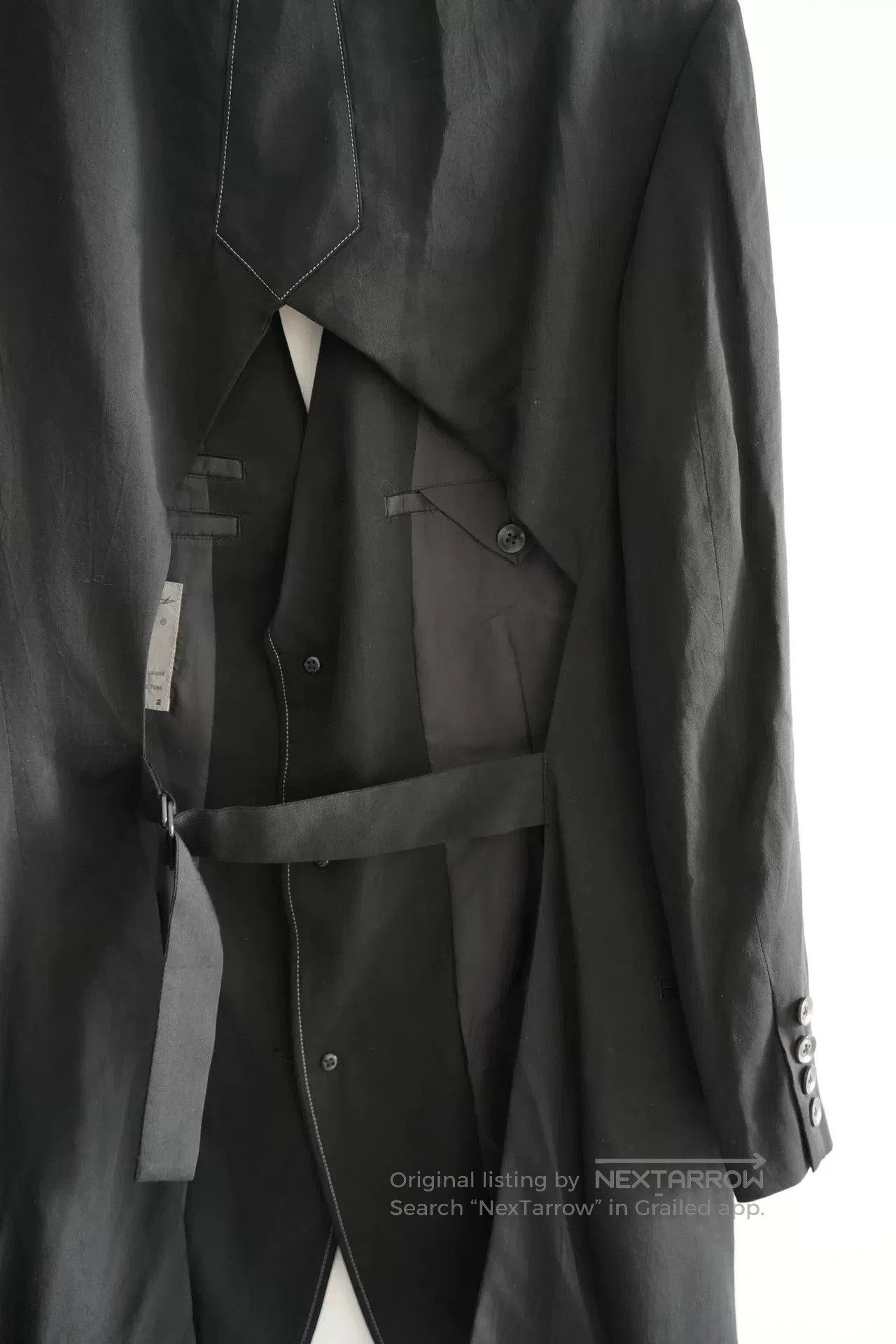 Yohji Yamamoto Yohji Yamamoto Black Cutout Suit Jacket. Size US M / EU 48-50 / 2 - 4 Thumbnail