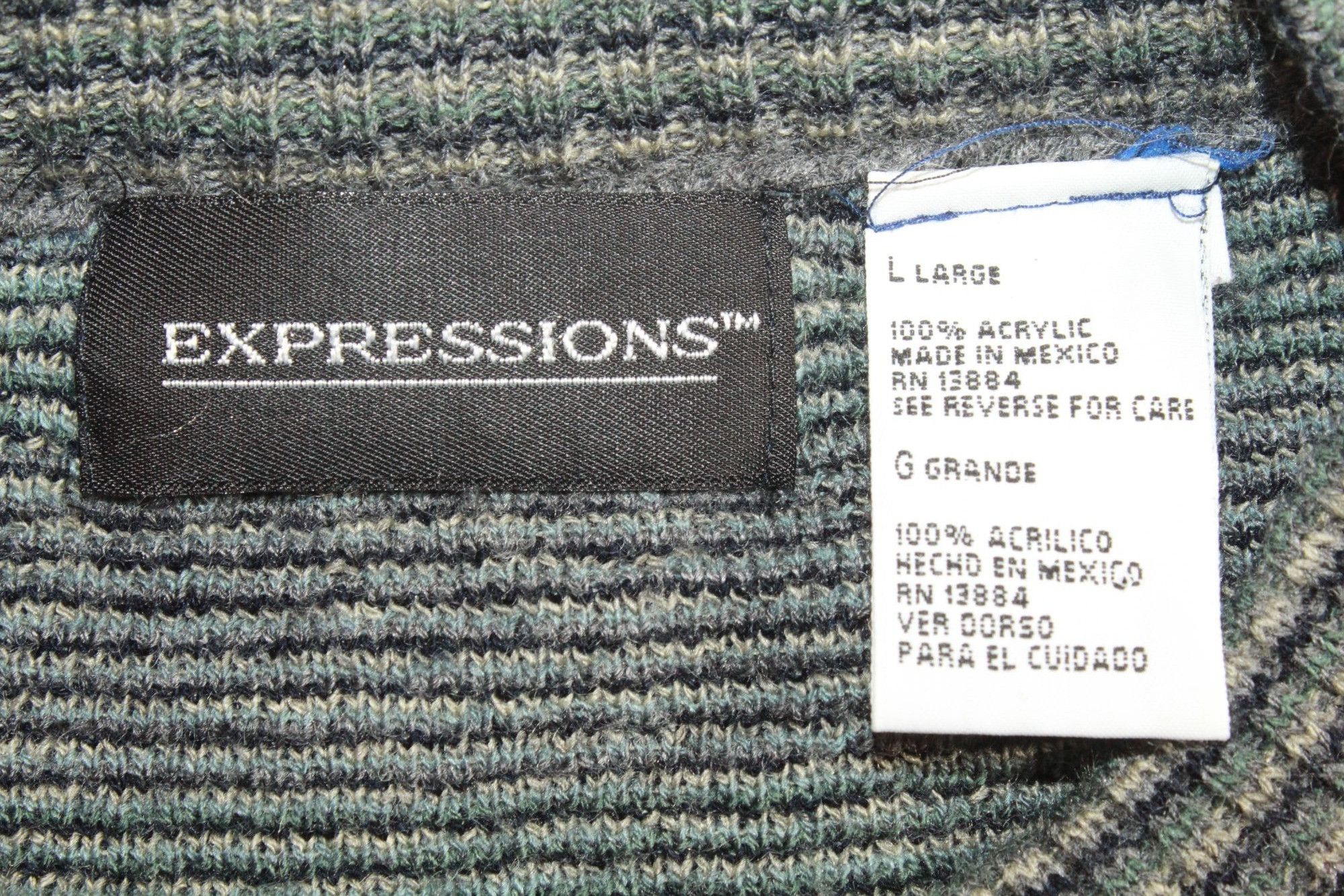 Other Vintage Expressions Striped Knit Sweater L Naturecore Size US L / EU 52-54 / 3 - 6 Thumbnail