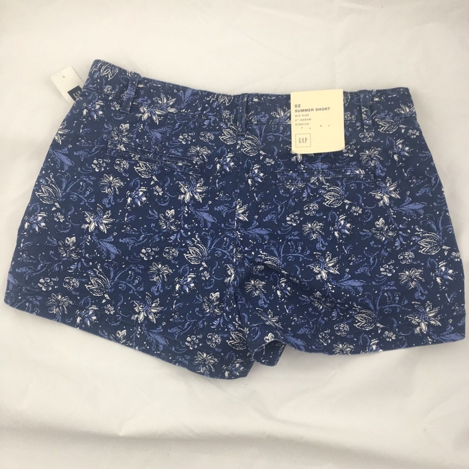 Gap NWT Gap Women's Summer Floral Print Shorts Size 2 Size 26" / US 2 / IT 38 - 8 Thumbnail