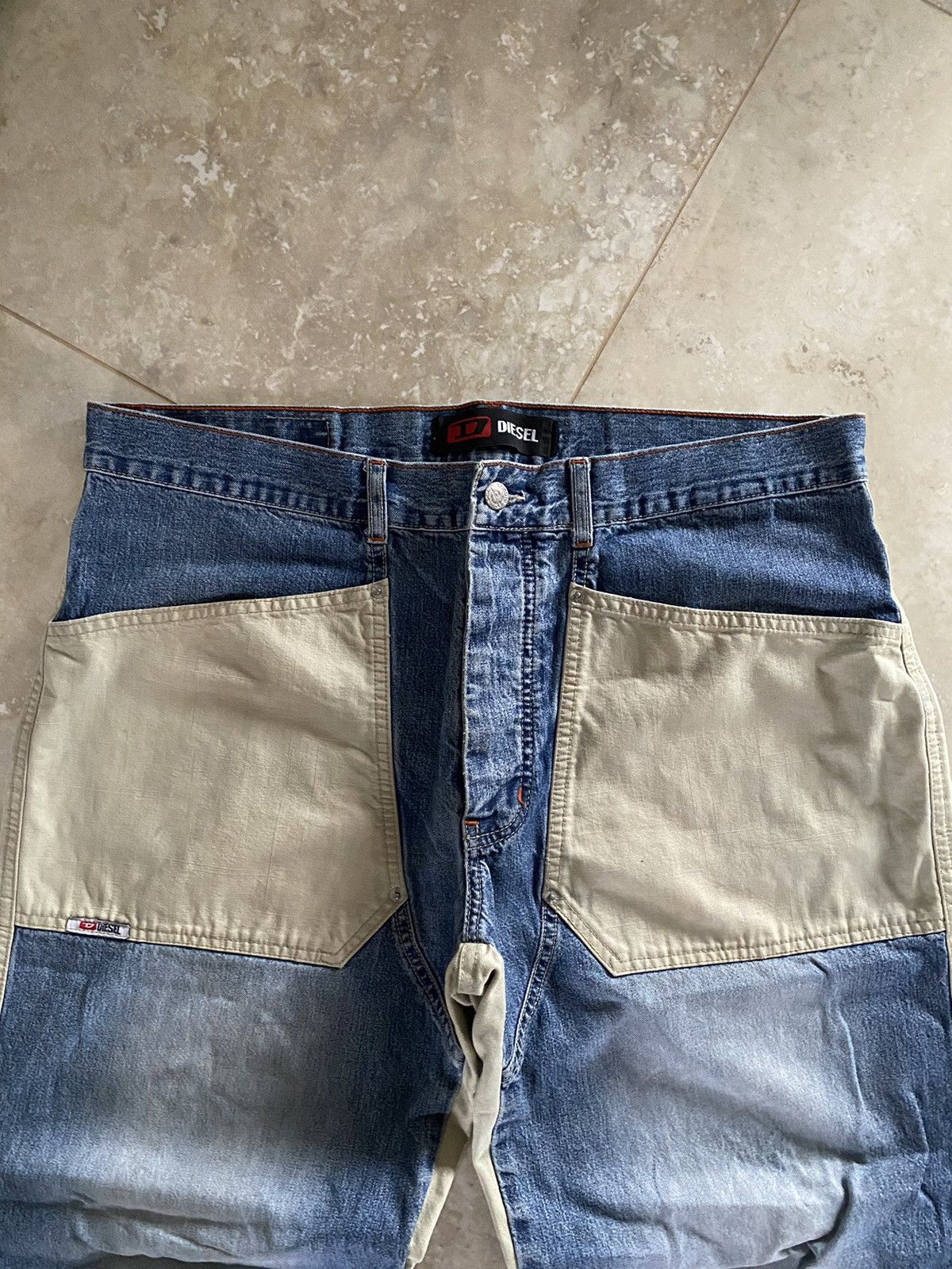 Diesel Vintage Diesel Hybrid Baggy Muddy Denim Japanese Washed Y2K Size US 38 / EU 54 - 9 Thumbnail