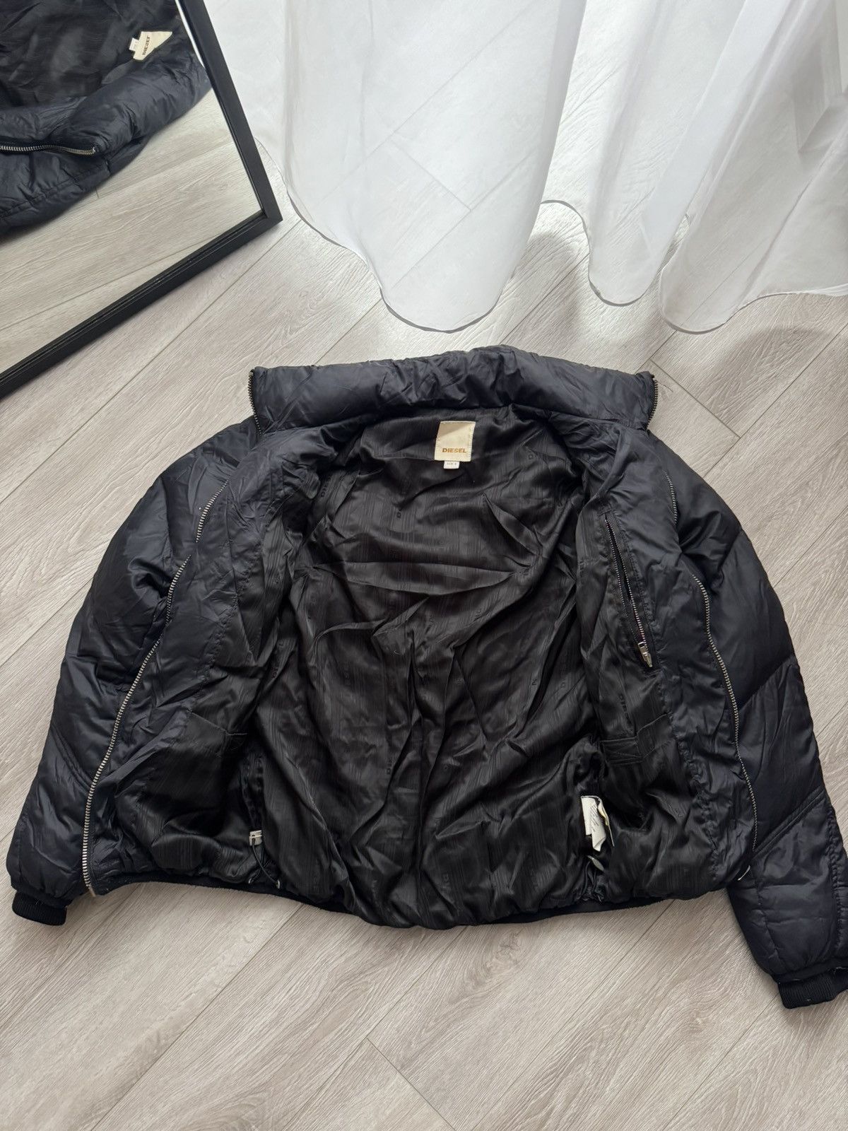 Diesel Diesel Padded Biker Bomber Zip Jacket Size US S / EU 44-46 / 1 - 9 Thumbnail