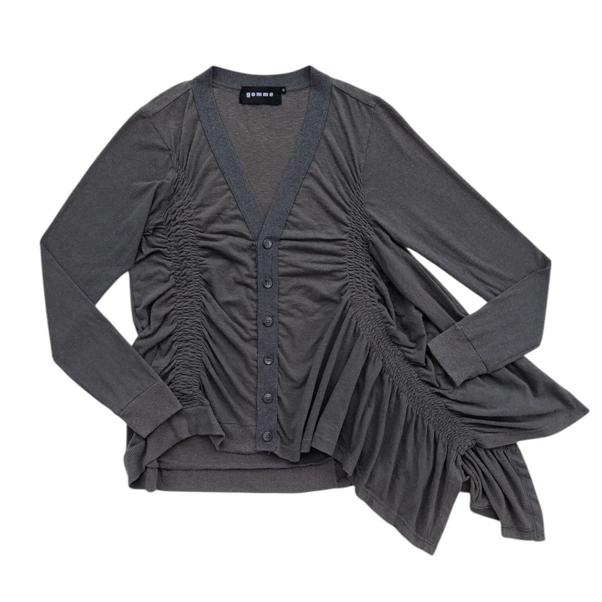 Yohji Yamamoto Gomme By Yohji Yamamoto Japan Maki Hiroshige Cardigan Top Size M / US 6-8 / IT 42-44 - 1 Thumbnail