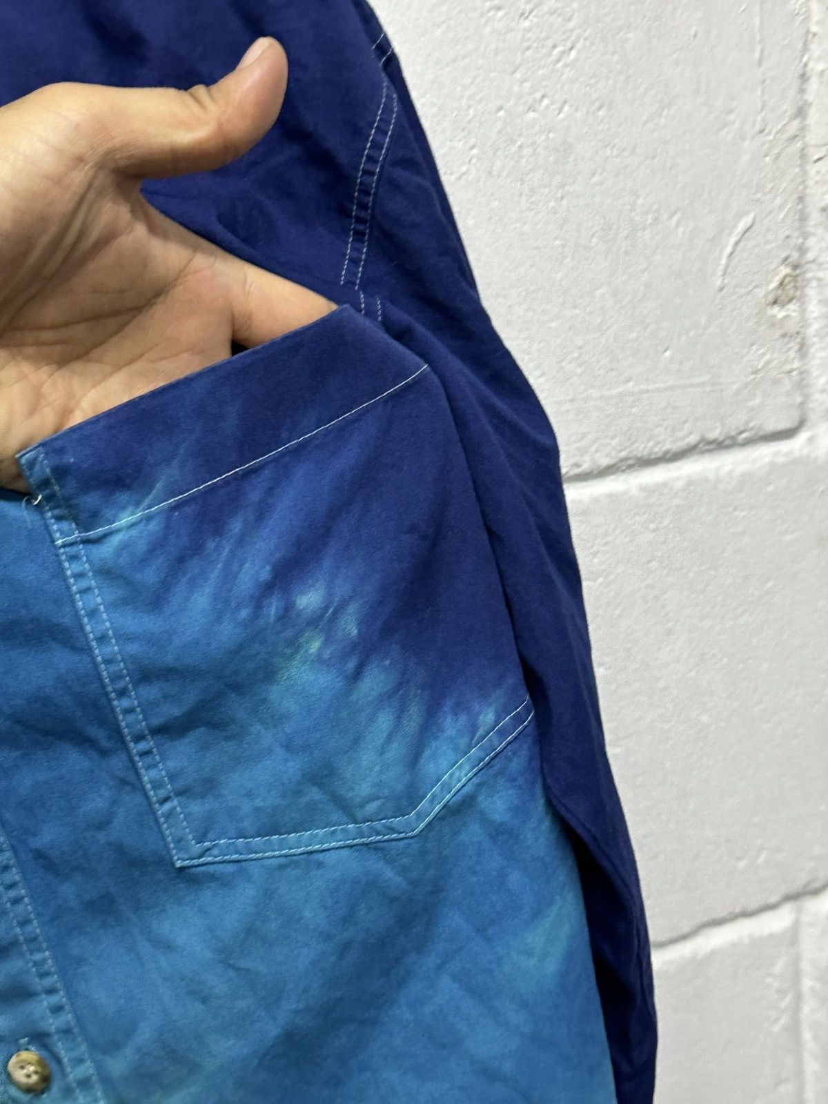 Designer × Kansai Yamamoto 1980- Kansai Man By Kansai Yamamoto Tie-Dye Shirt Size US XL / EU 56 / 4 - 7 Thumbnail
