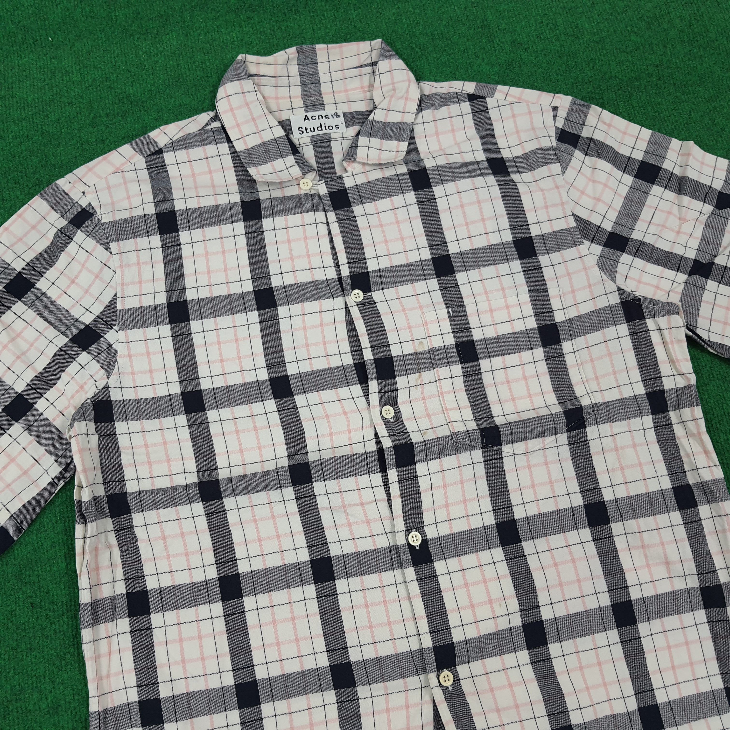 Acne Studios × Vintage Vintage Acne Studios Designer Button Up Shirt Size US M / EU 48-50 / 2 - 2 Thumbnail