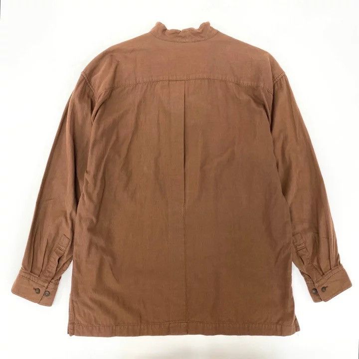 Issey Miyake ISSEY MIYAKE 1990s Asymmetric Collar Oversized Shirt Size US M / EU 48-50 / 2 - 2 Thumbnail