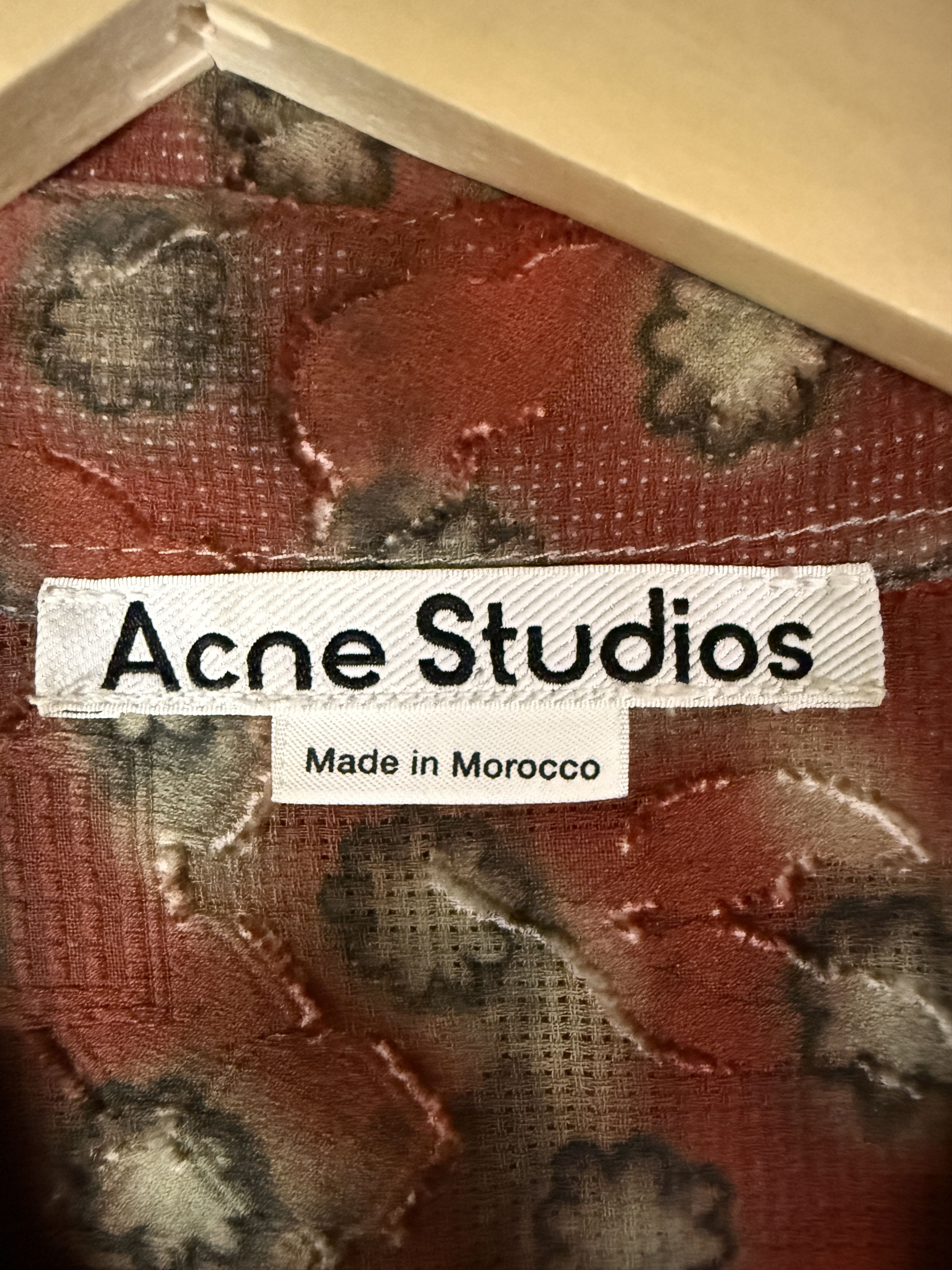 Acne Studios $580 Acne Studios Printed Cotton Bowling Shirt Size US L / EU 52-54 / 3 - 8 Thumbnail