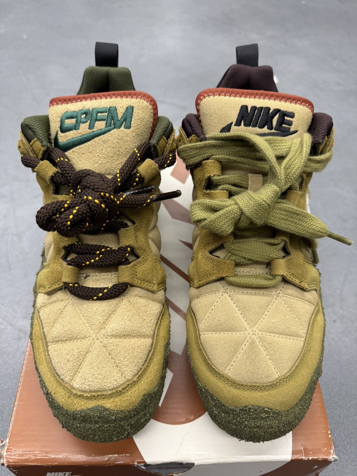 Cactus Plant Flea Market × Nike 2022 Nike CPFM Flea 1 Cactus Plant Flea Market Dessert Moss Size US 12 / EU 45 - 9 Thumbnail