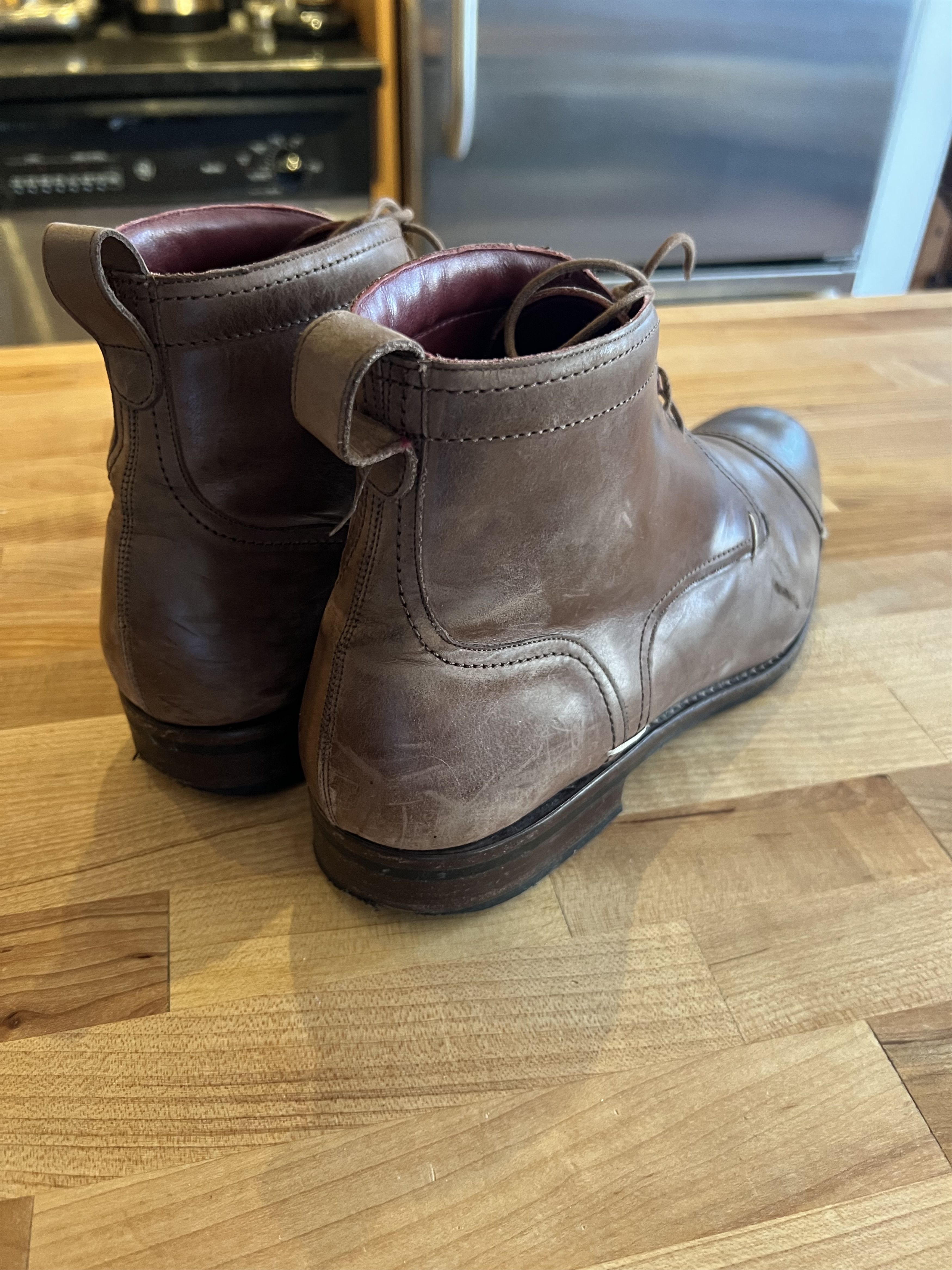 Rider Boot Co. Rider Boot Co. Jackson Men’s Dress Boots - Brown - Size: 12 Size US 12 / EU 45 - 3 Thumbnail