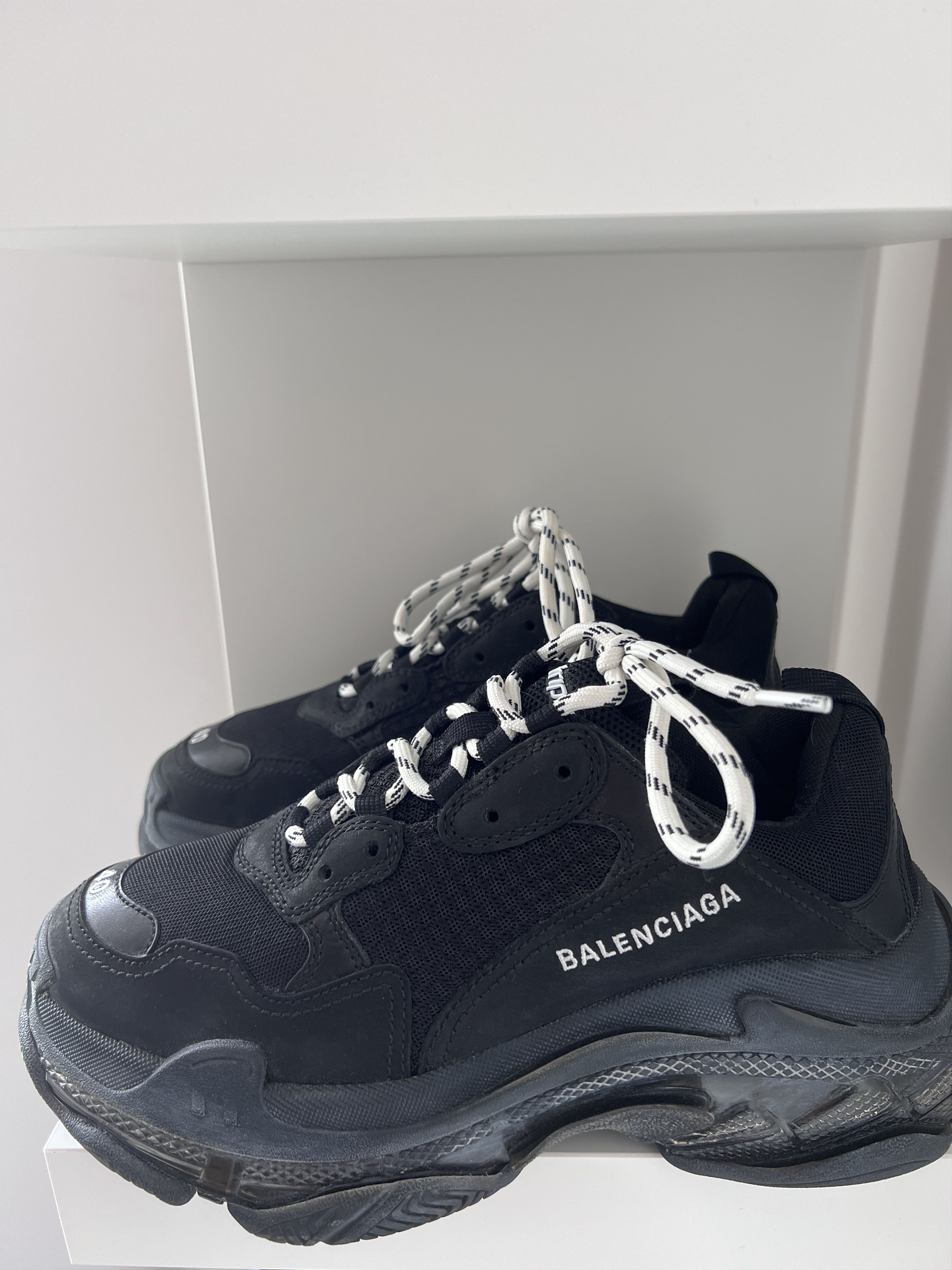 Balenciaga Balenciaga Black Triple S Sneakers | Grailed