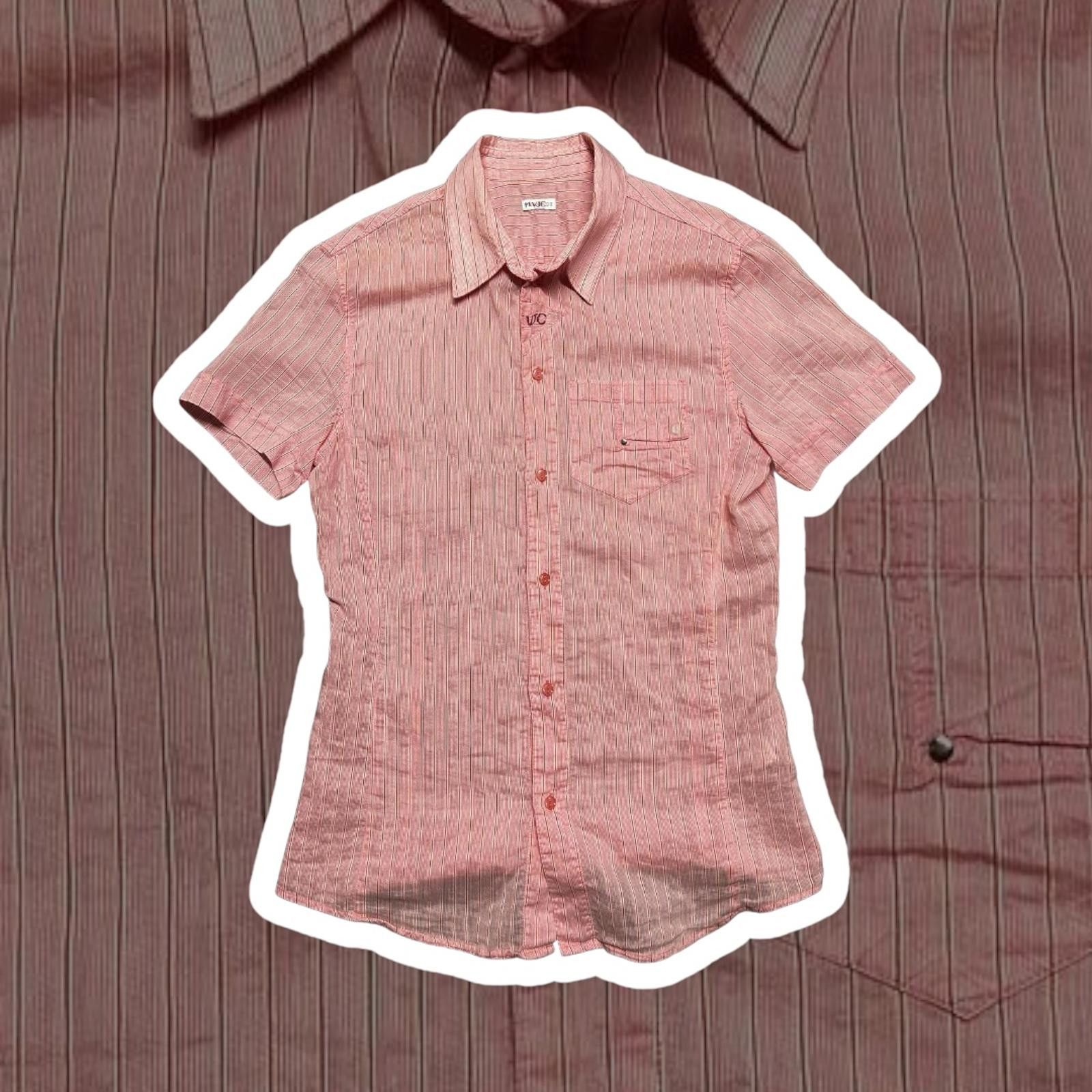Fashion Victim Stylish Striped Short Sleeve Shirt Size US M / EU 48-50 / 2 - 1 Thumbnail