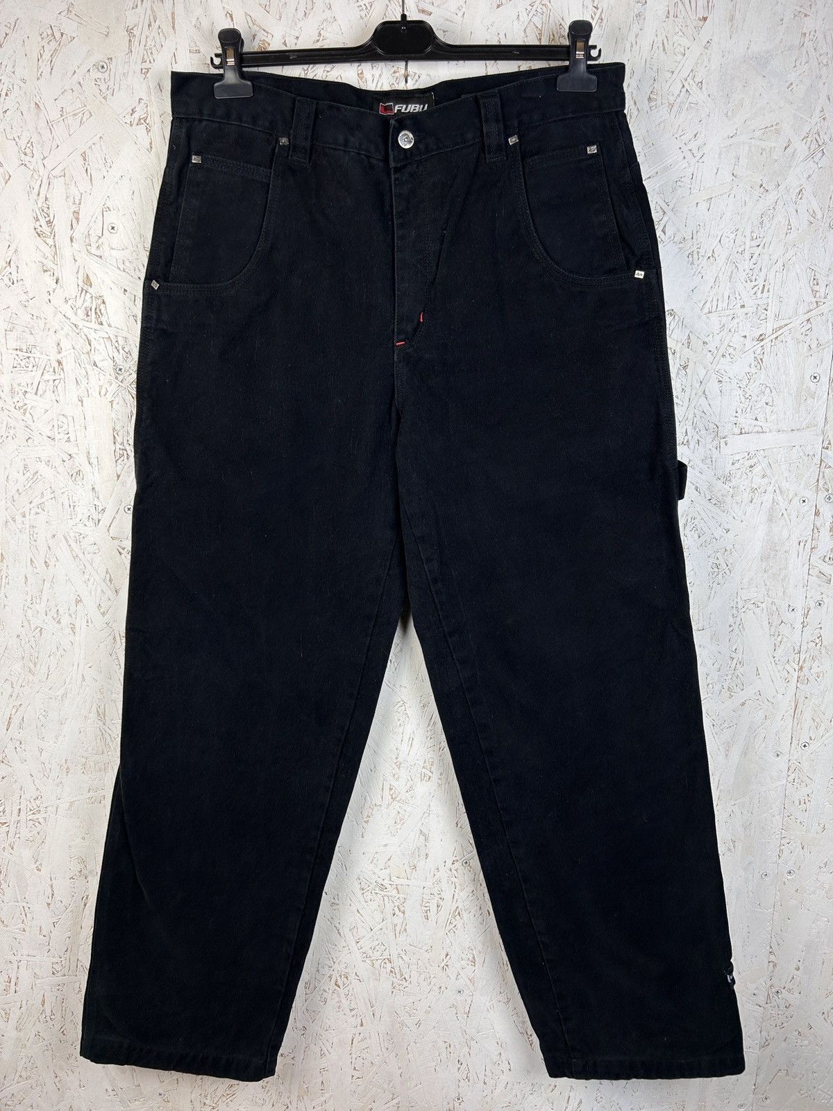 Fubu 90s Vintage Fubu Heavy Denim Carpenter Jeans Size 38 Size US 38 / EU 54 - 7 Thumbnail