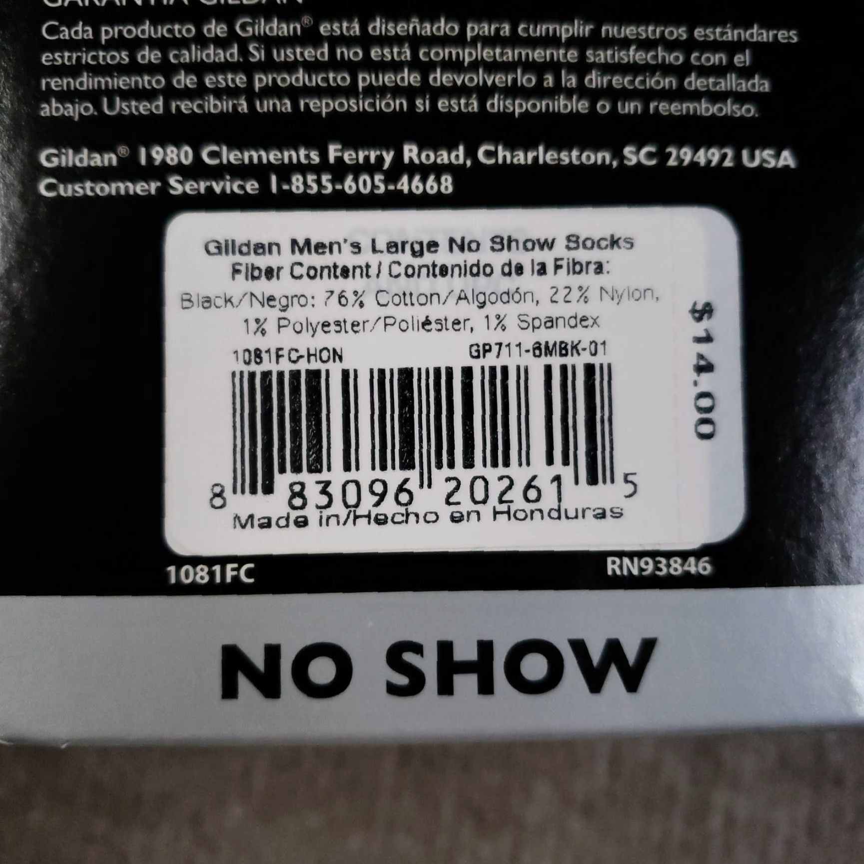Gildan GILDAN Men Sock No Show 12 Pairs Black 6-12 Comfort Moisture Wicking Arch Support Athletic Socks Size ONE SIZE - 4 Thumbnail