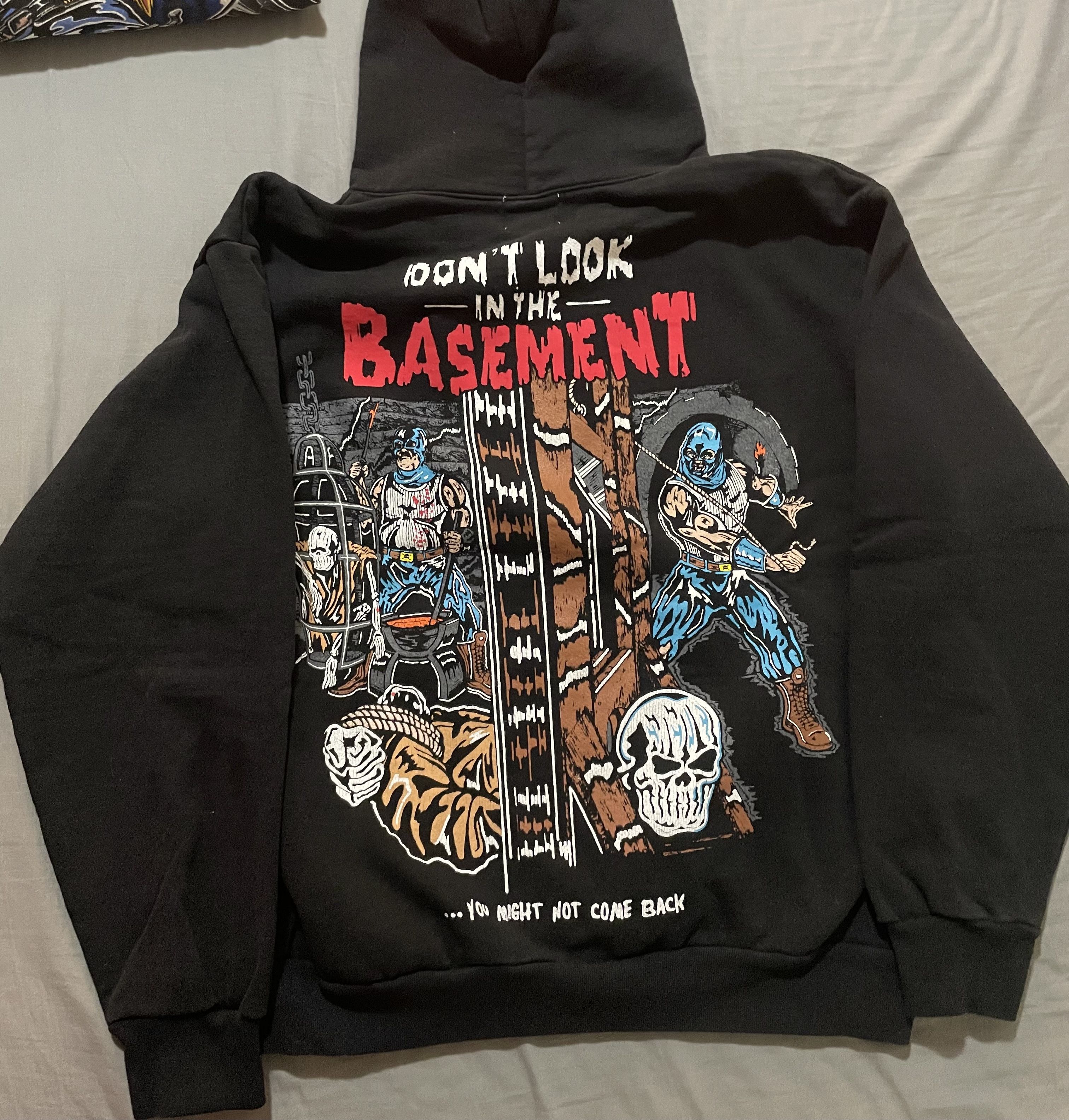 Warren Lotas Warren Lotas Large Hooded Sweatshirt "Basement" Black Size US L / EU 52-54 / 3 - 3 Thumbnail