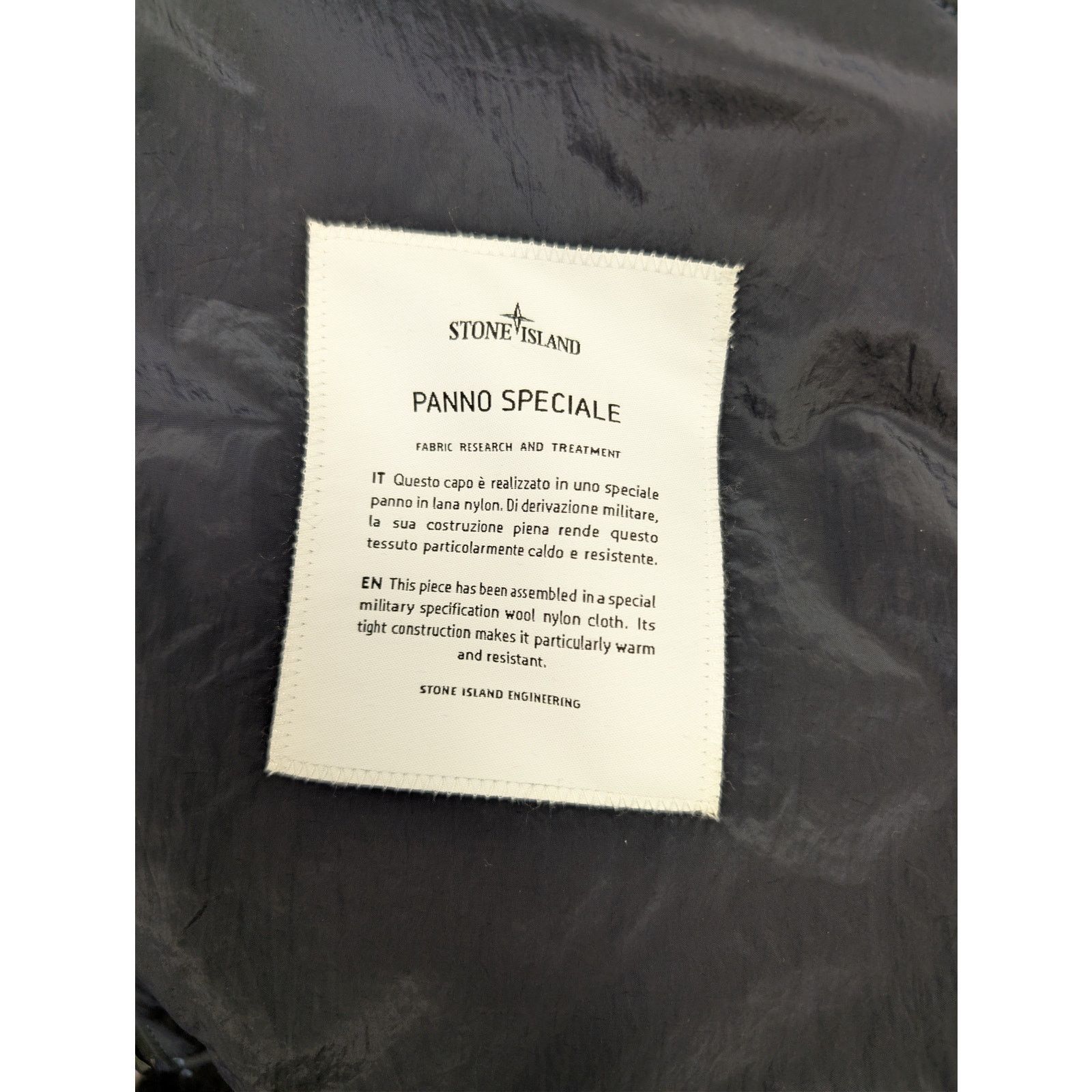 Stone Island o1rshd1 Panno Speciale Hoodie Jacket in navy blue wool blend Size US L / EU 52-54 / 3 - 23 Thumbnail