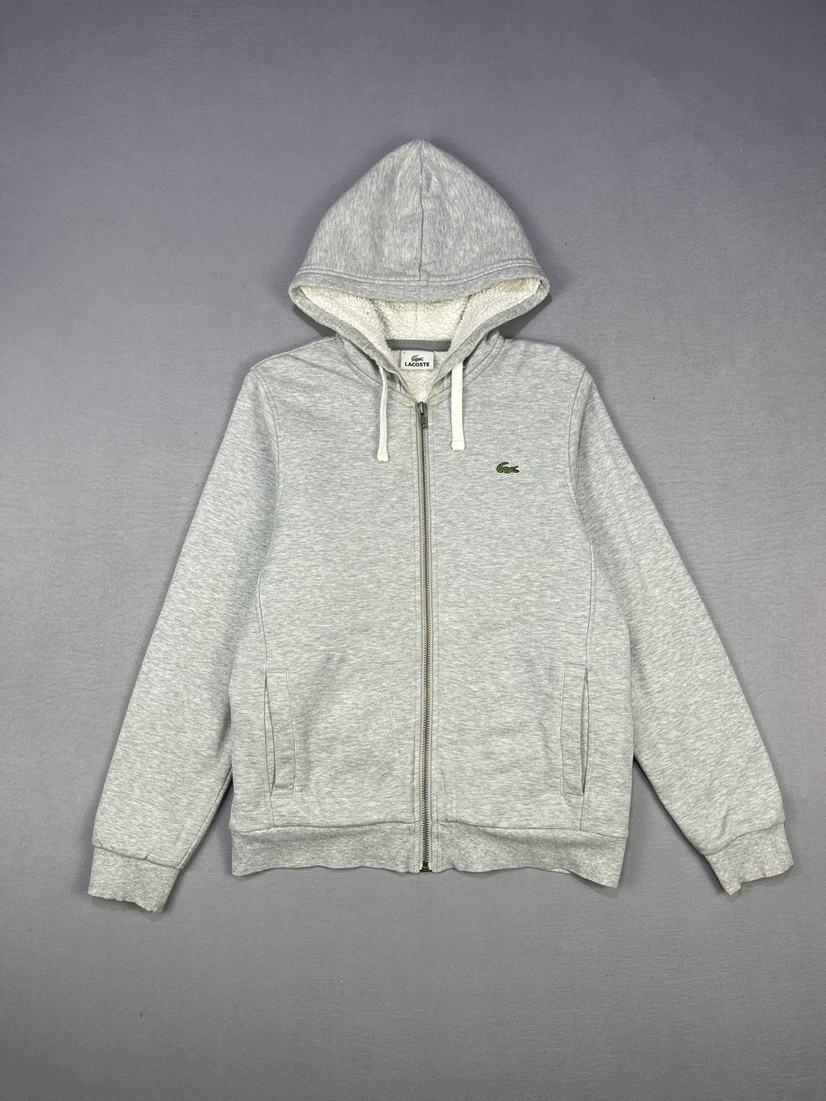 Lacoste LACOSTE SHERPA LINED ZIPPER HOODIES Size US S / EU 44-46 / 1 - 1 Thumbnail