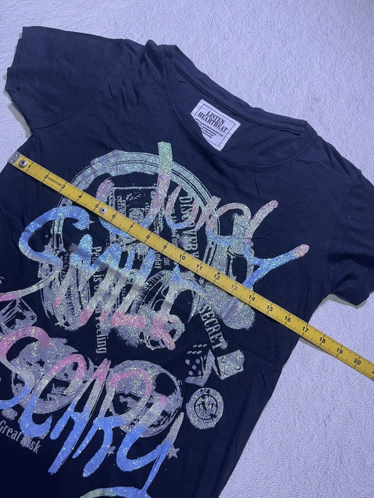 Japanese Brand Y2K LISTEN HEARTBEAT short sleeve tshirt Size M / US 6-8 / IT 42-44 - 10 Thumbnail