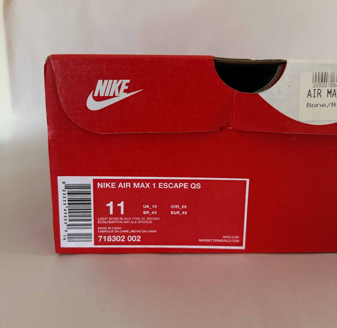 Nike BRAND NEW *RARE* NIKE AIR MAX 1 ESCAPE QS SZ 11 US Size US 11 / EU 44 - 7 Thumbnail
