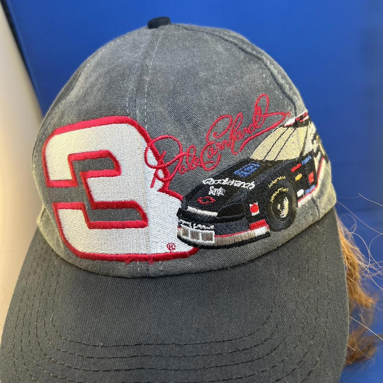 NASCAR Dale Earnhardt #3 Adjustable Cap - Vintage Racing Hat Size ONE SIZE - 6 Thumbnail
