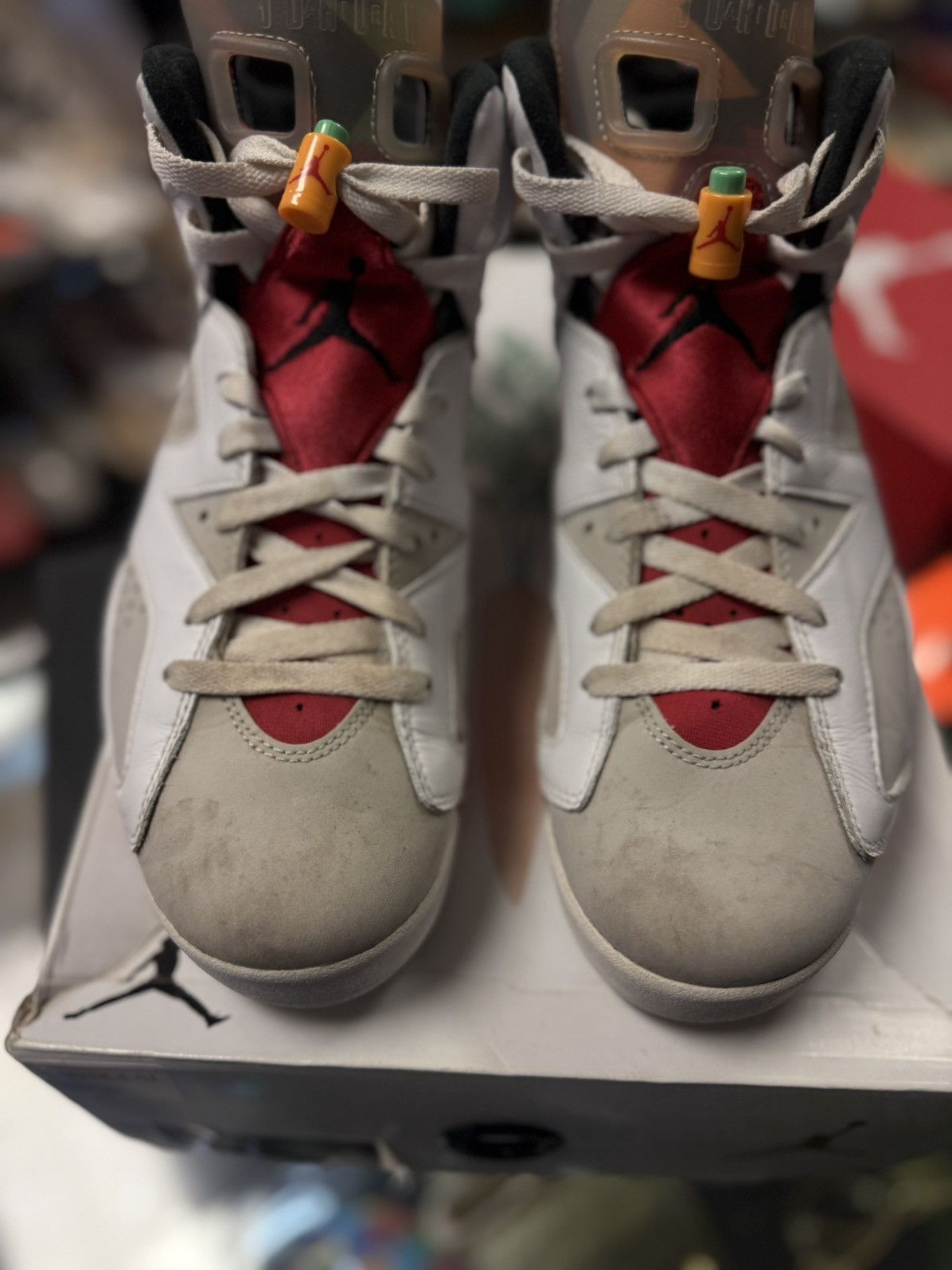 Jordan Brand × Nike Jordan 6 Hare Size 9 Pre Owned W Box Beaters Size US 9 / EU 42 - 8 Thumbnail