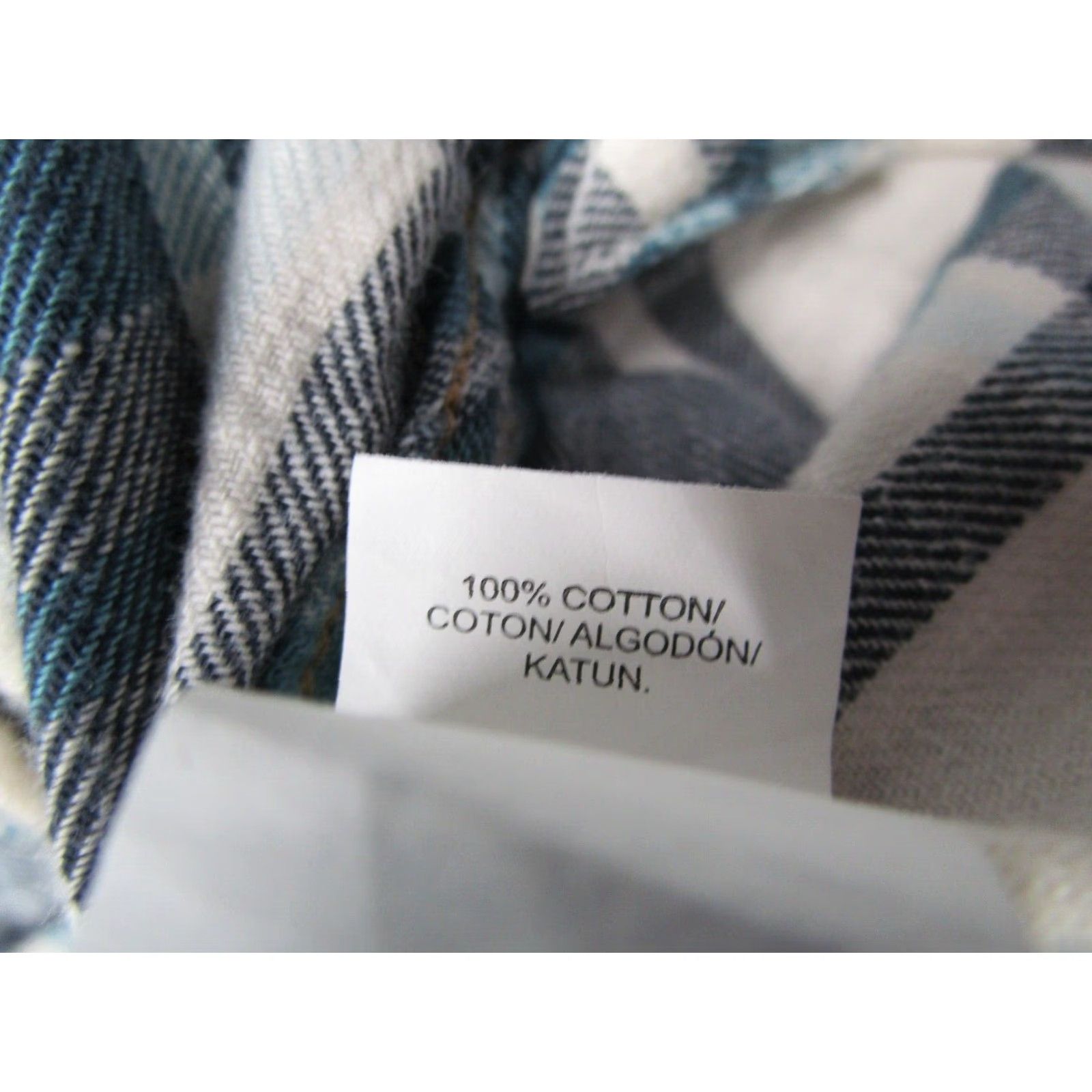 Lucky Brand VINTAGE Lucky Brand Men's Shirt Long Sleeve Button-Up Casual Western Flannel Check Blue Size Large Size US L / EU 52-54 / 3 - 4 Thumbnail